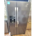 Whirlpool Black Stainless French Door Refrigerator #WRS321SDHV08, 33"W x 66 1/2"H (Missing Shelves)