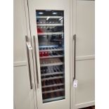 Thermador 24" Single Glass and White Panel Door Wine Cooler 84"Height, 75 Bottle Capacity #