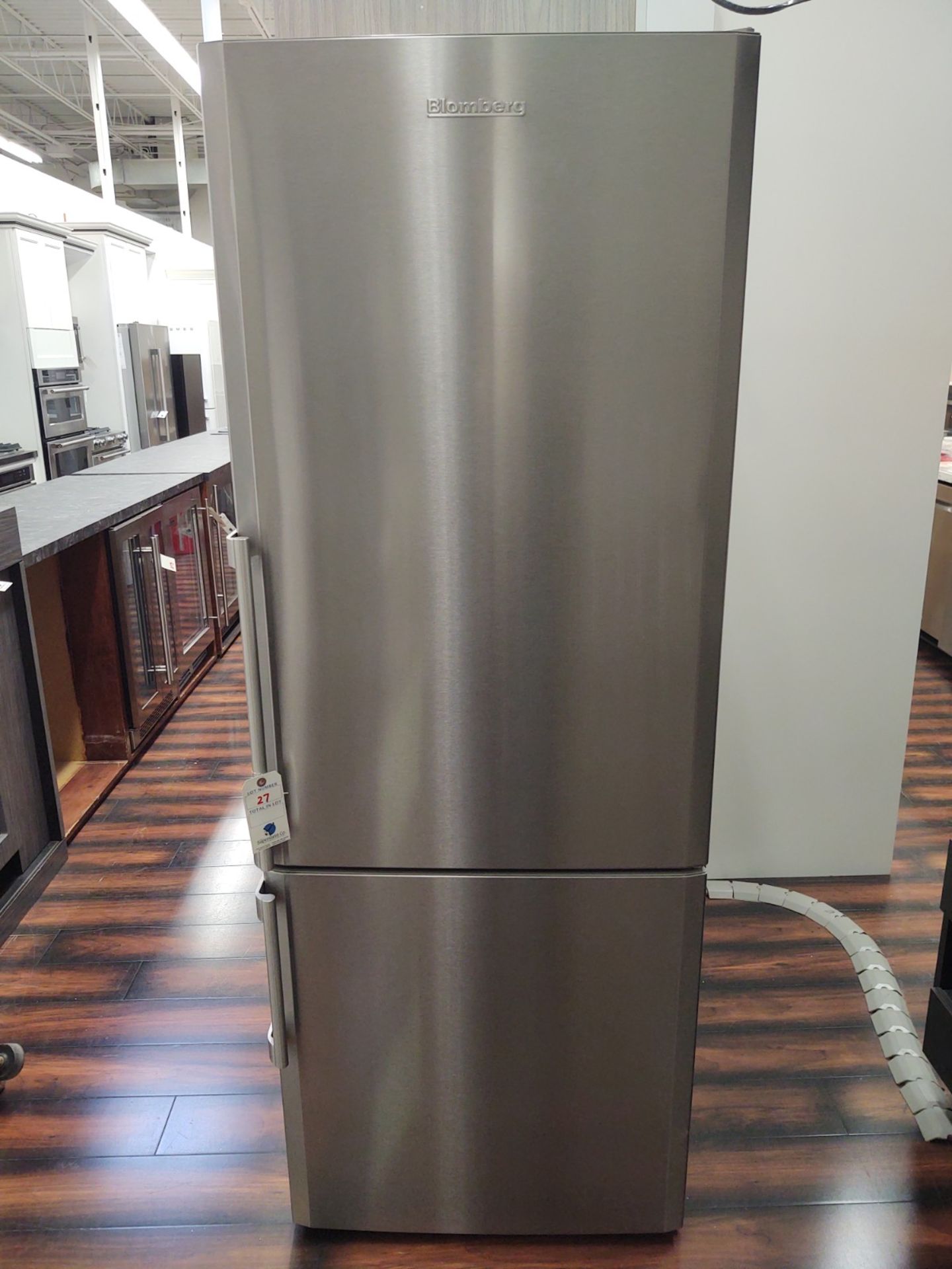 Blomberg Refrigerator Freezer #BRFB 15 Series, Model 7, 27"W Stainless Steel Finish, Bottom Freezer