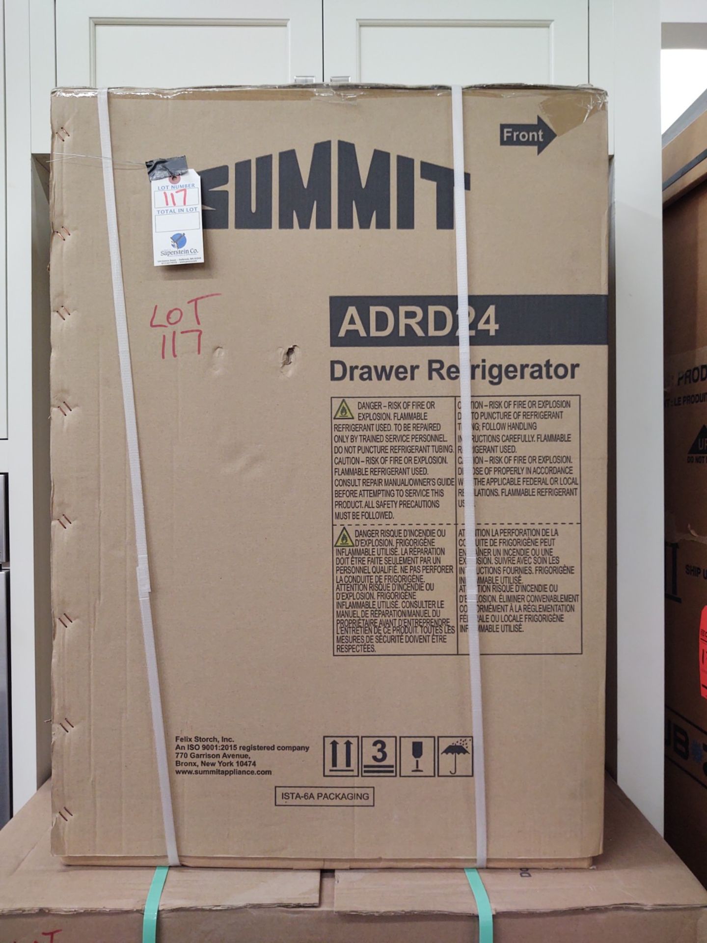 Summit 24" Drawer Refrigerator #ADRD24 32"height x23 1/3"Width x 22 3/4"Depth(NIB)