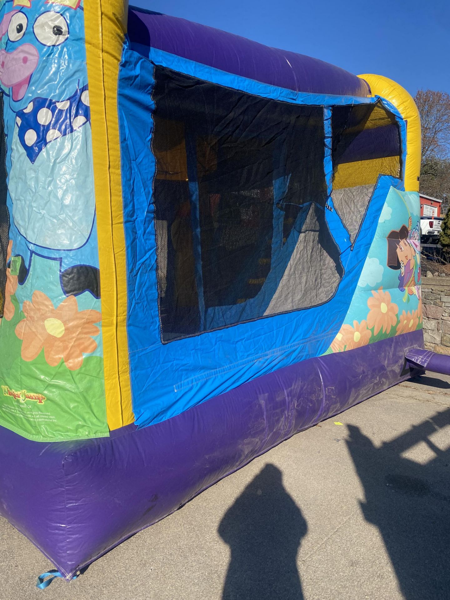 Dora & Monkey Themed Bounce House w/Blower, 15 x 18 (Pics were taken 12/1 Blown up In Our Parking Lo - Image 3 of 3