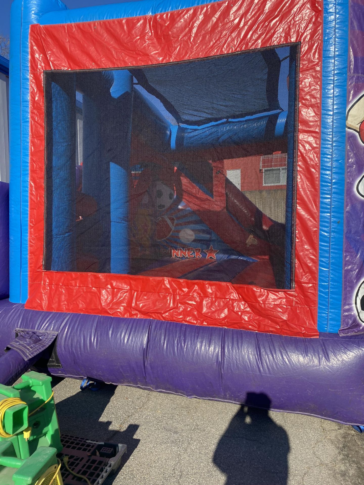 Sports Themed Bounce House w/Blower - 18 x 18 (Pics were taken 12/1 Blown up In Our Parking Lot) - Image 3 of 4