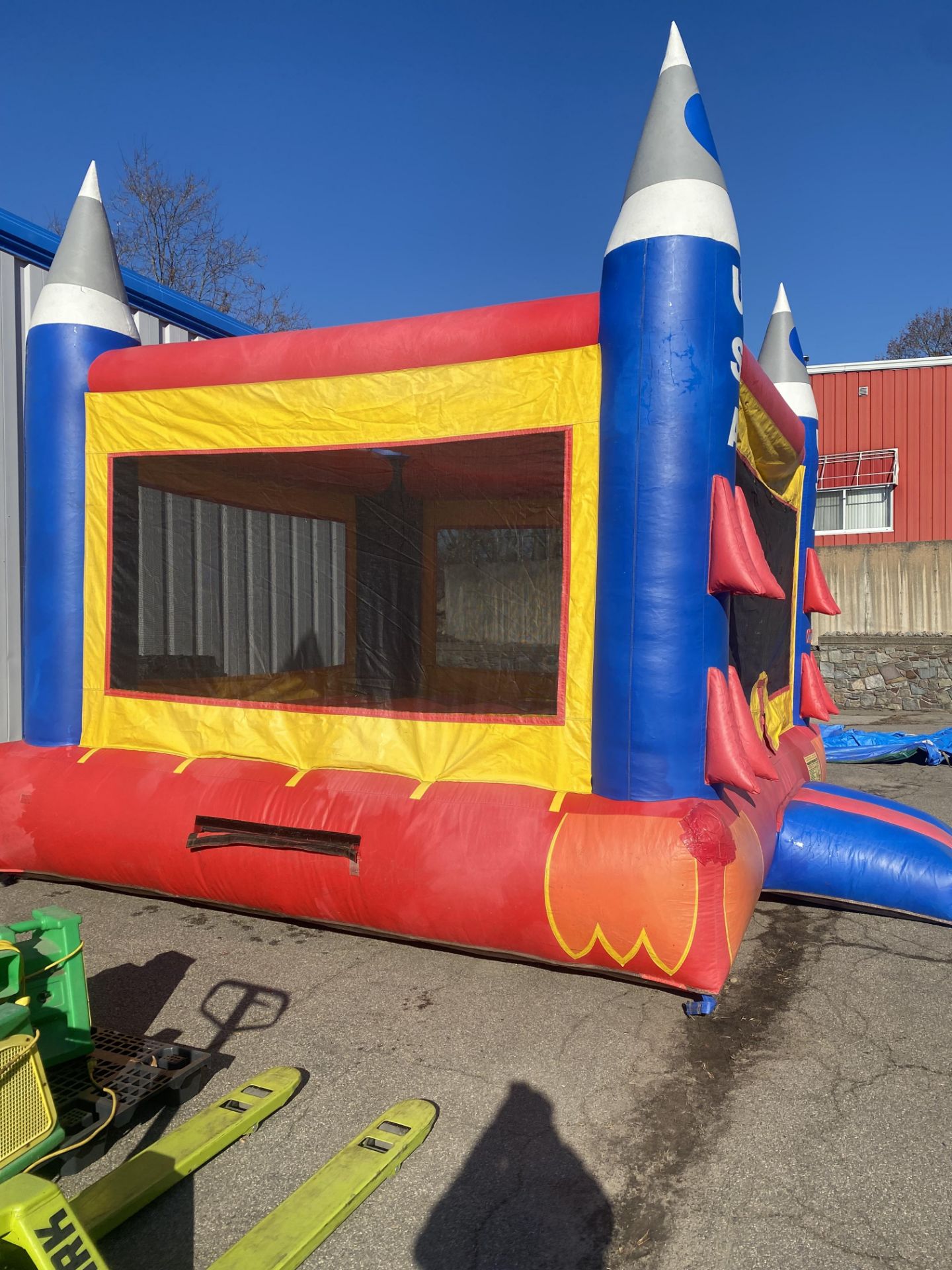 USA Rocket Themed Bounce House w/Blower - 15 x 15, (Pics were taken 12/1 Blown up In Our Parking Lo - Image 2 of 2