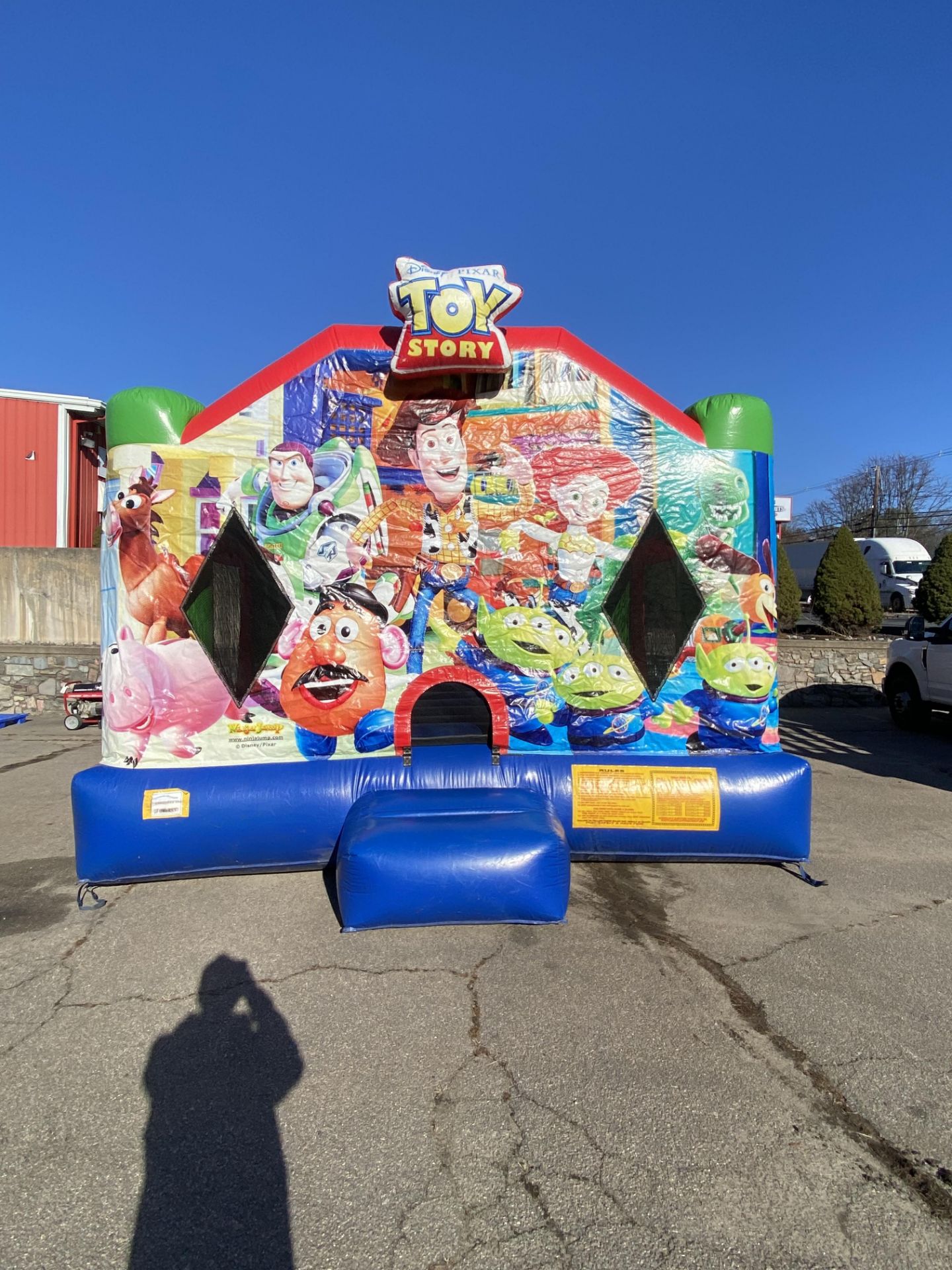 Toy Story Themed Bounce House w/Blower - 15 x 15, (Pics were taken 12/1 Blown up In Our Parking Lot