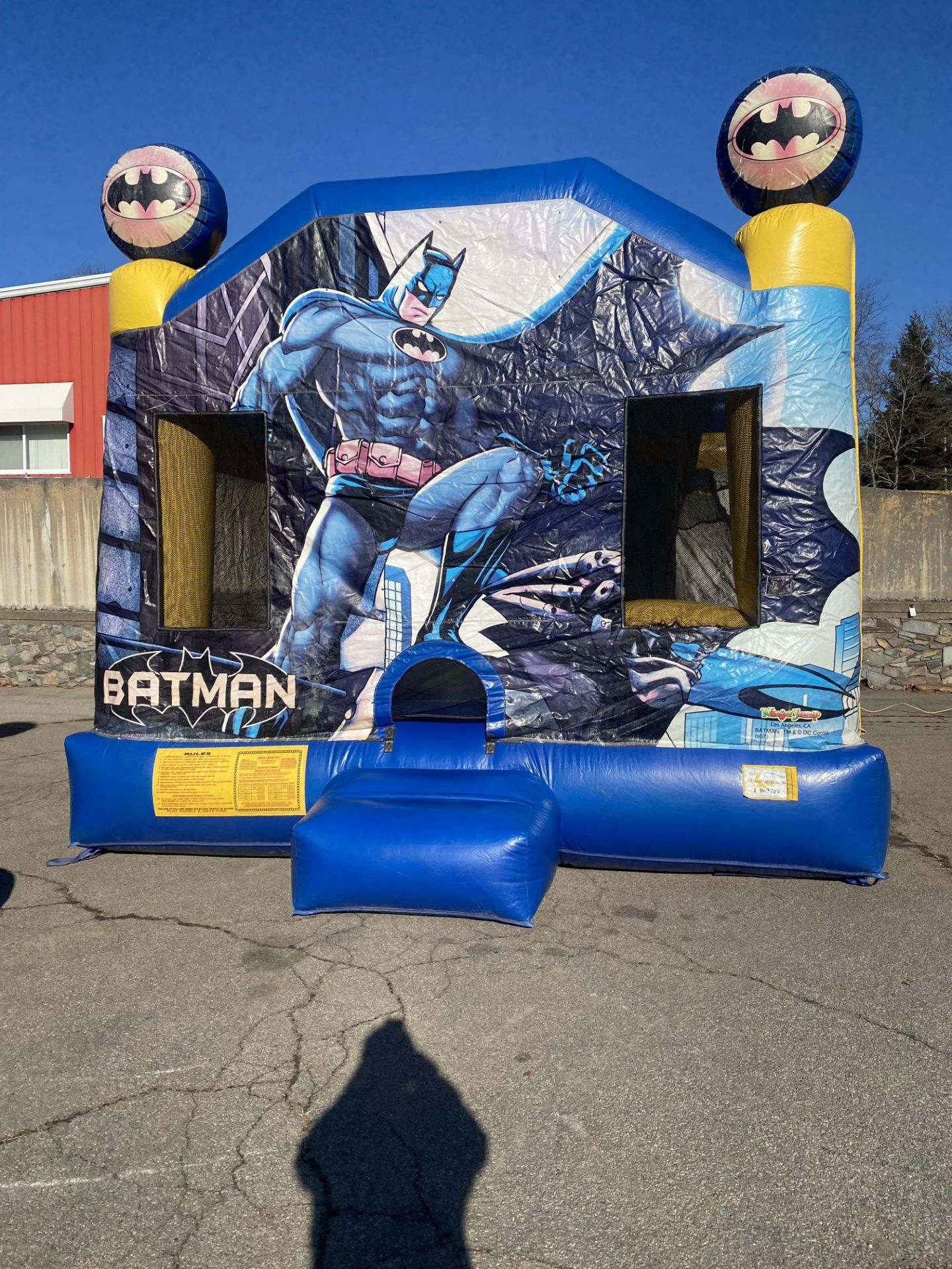 Batman Themed Bounce House w/Blower, 15 x 20 (Pics were taken 12/1 Blown up In Our Parking Lot)