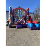 Sports Themed Bounce House w/Blower - 18 x 18 (Pics were taken 12/1 Blown up In Our Parking Lot)