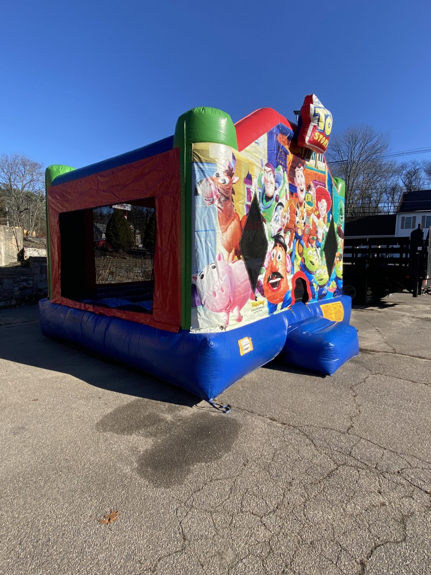 Toy Story Themed Bounce House w/Blower - 15 x 15, (Pics were taken 12/1 Blown up In Our Parking Lot - Image 2 of 2