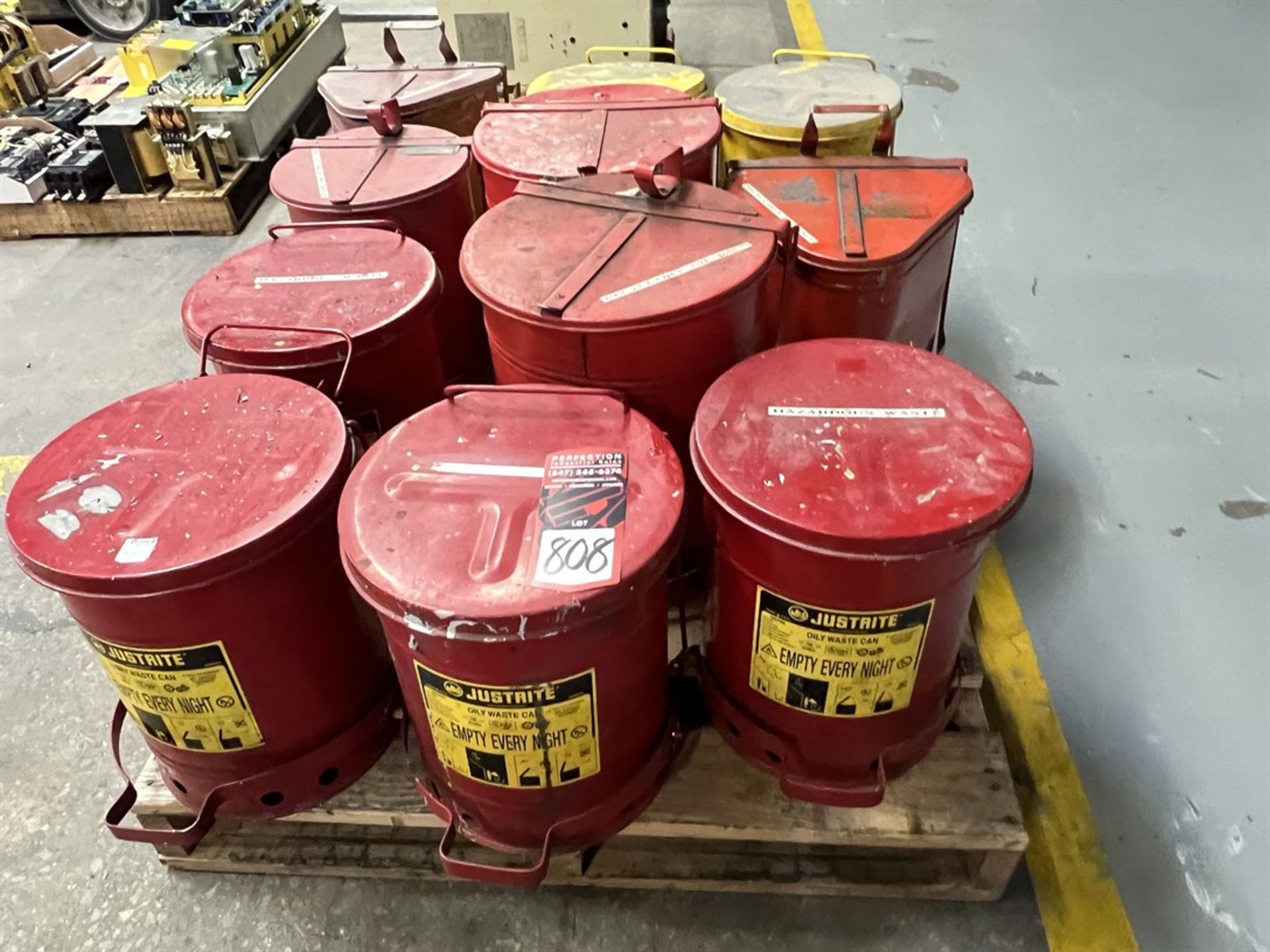 Lot of Safety Oily Waste Cans - Image 2 of 2