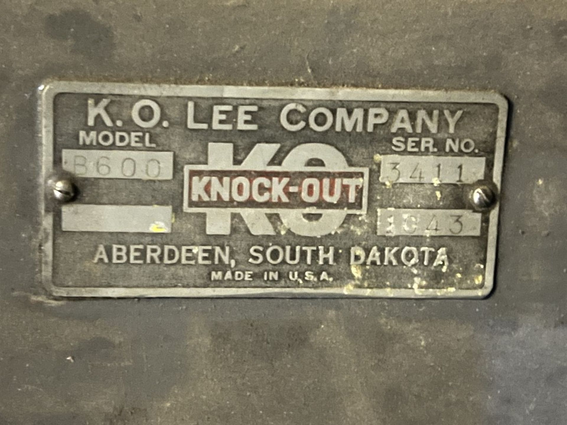 KE LEE B600 Tool and Cutter Grinder, s/n 3411 - Image 3 of 3