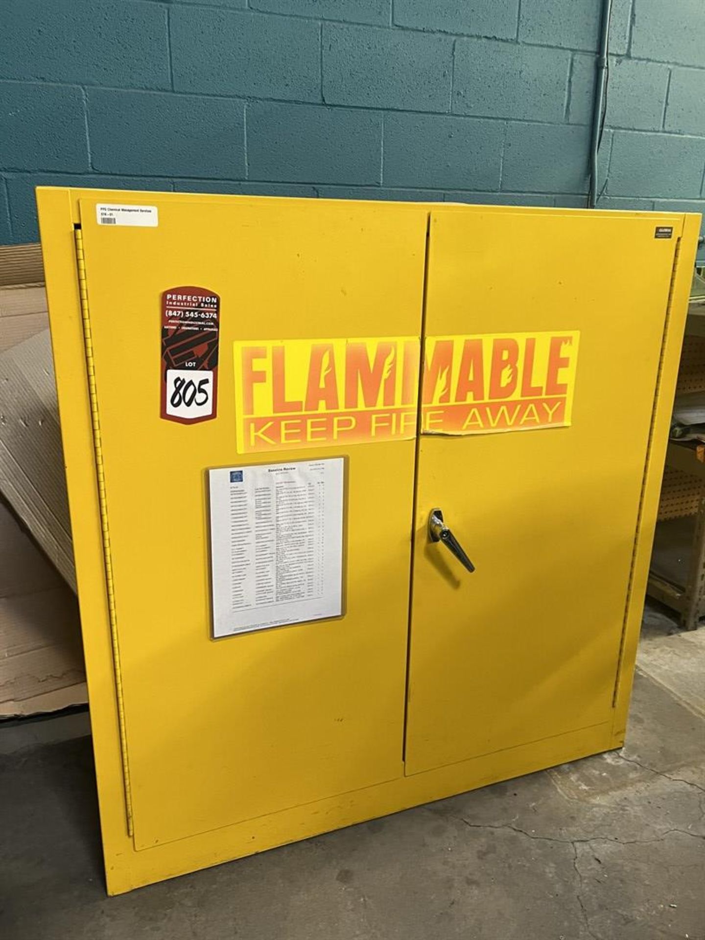 EDSAL SC300F Flammable Liquids Storage Cabinet, 30 Gallon Capacity- Shipping