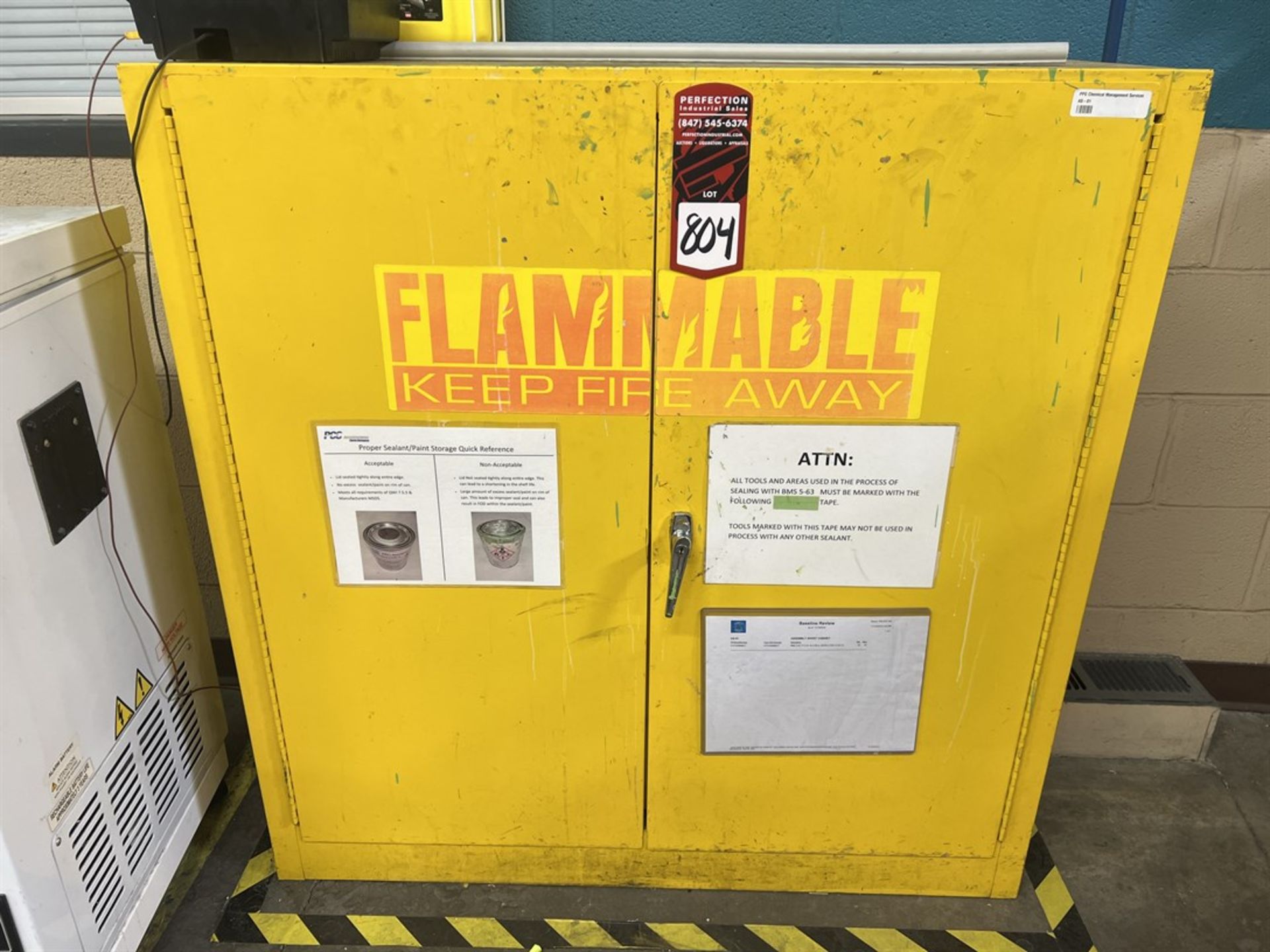 EDSAL SC300F Flammable Liquids Storage Cabinet, 30 Gallon Capacity- Shipping