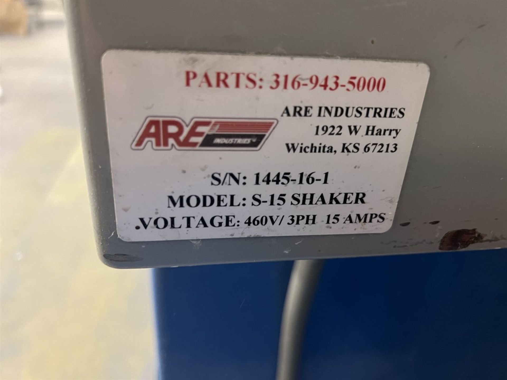 AR INDUSTRIES S-15 Vibratory Tumbler Finisher, s/n 1445-16-1 - Image 6 of 6