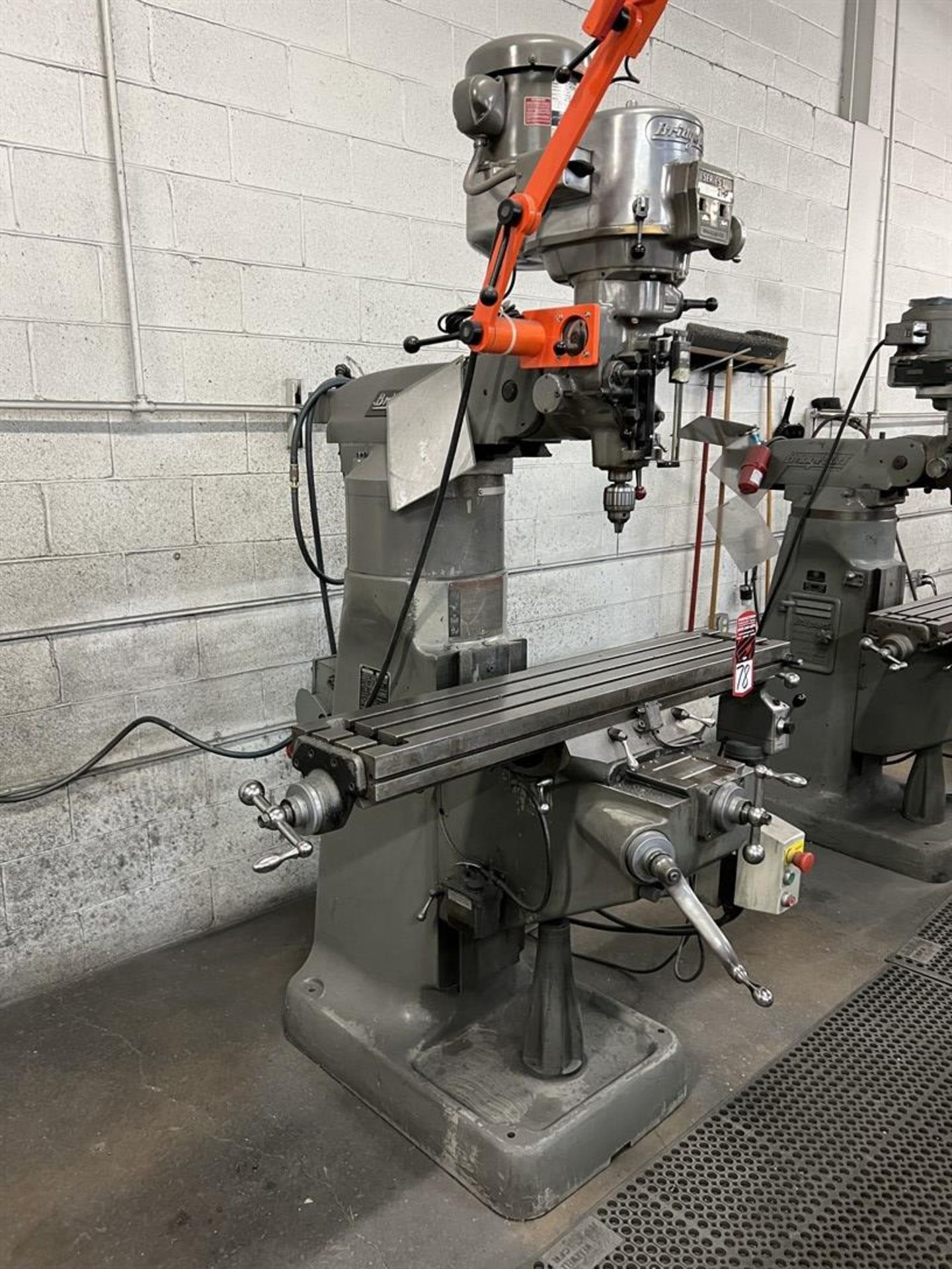 BRIDGEPORT Series I Milling Machine, s/n 447670488X, 9” x 48” Servo Feed Table, Riser, 2 HP, 4200 - Image 2 of 6