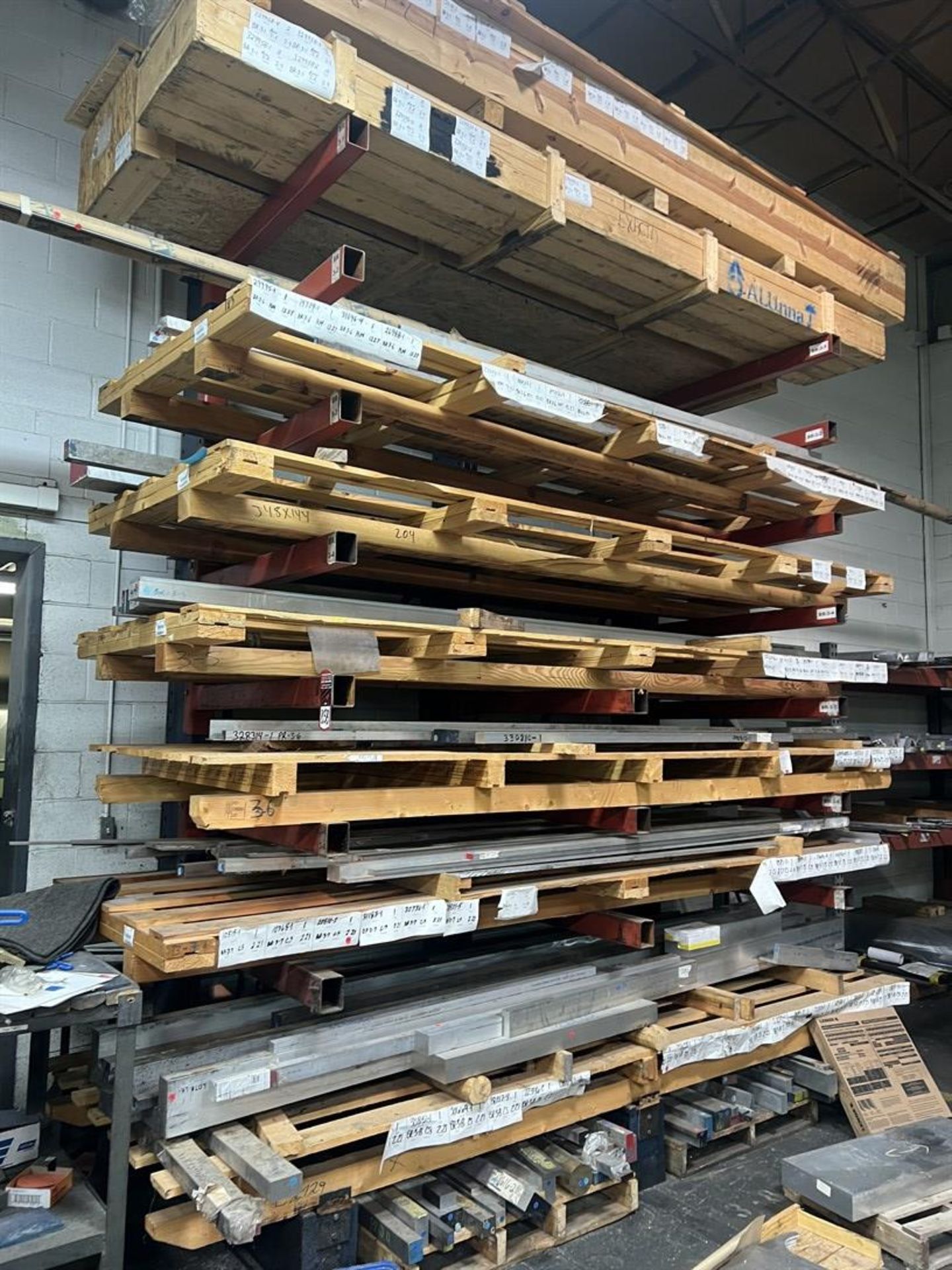 Cantilever Rack, 14'H x 9'W x 4' Arms, (Contents Not Included)