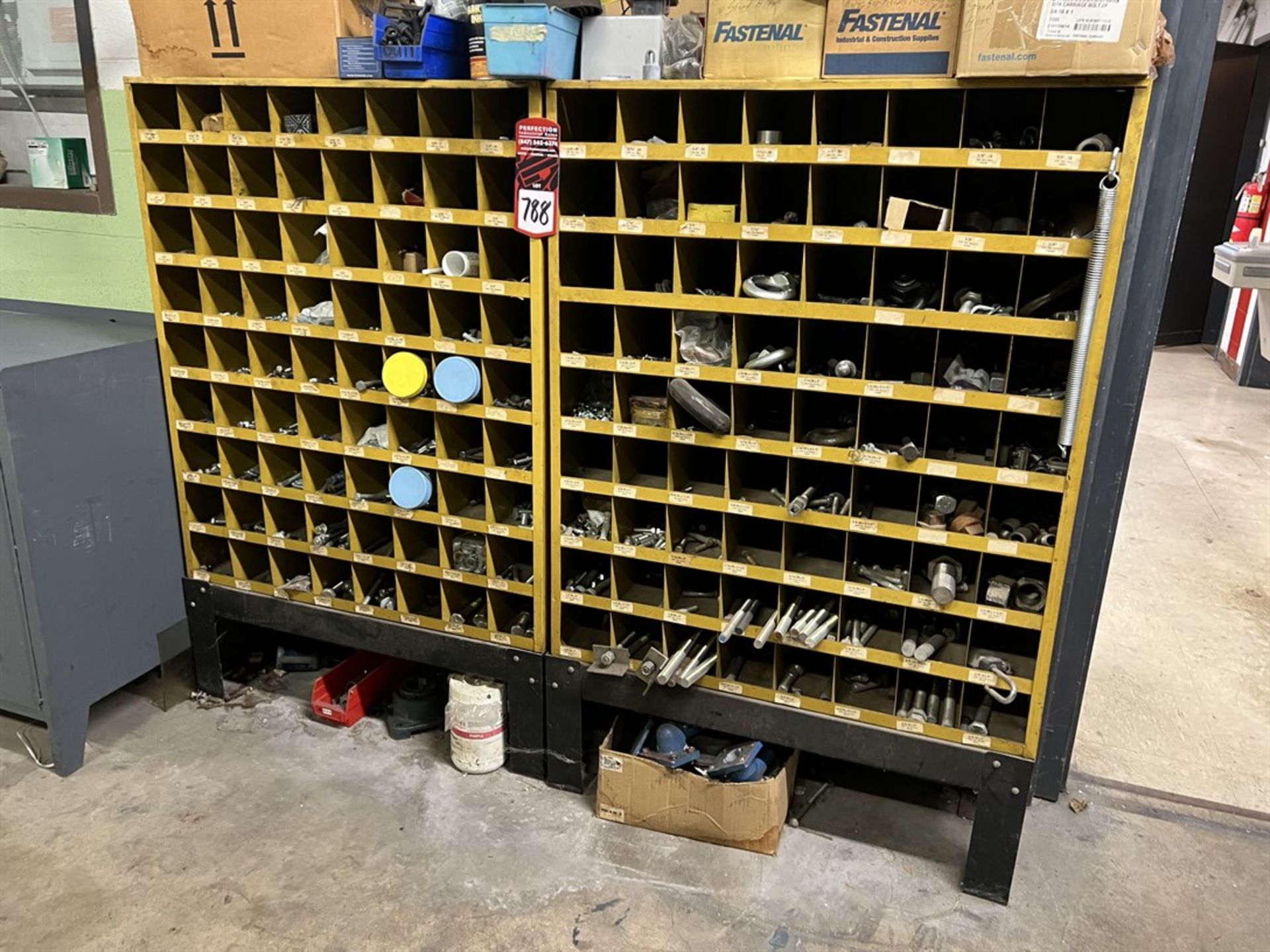 Lot of Hardware Cubbies w/ Assorted Fasteners