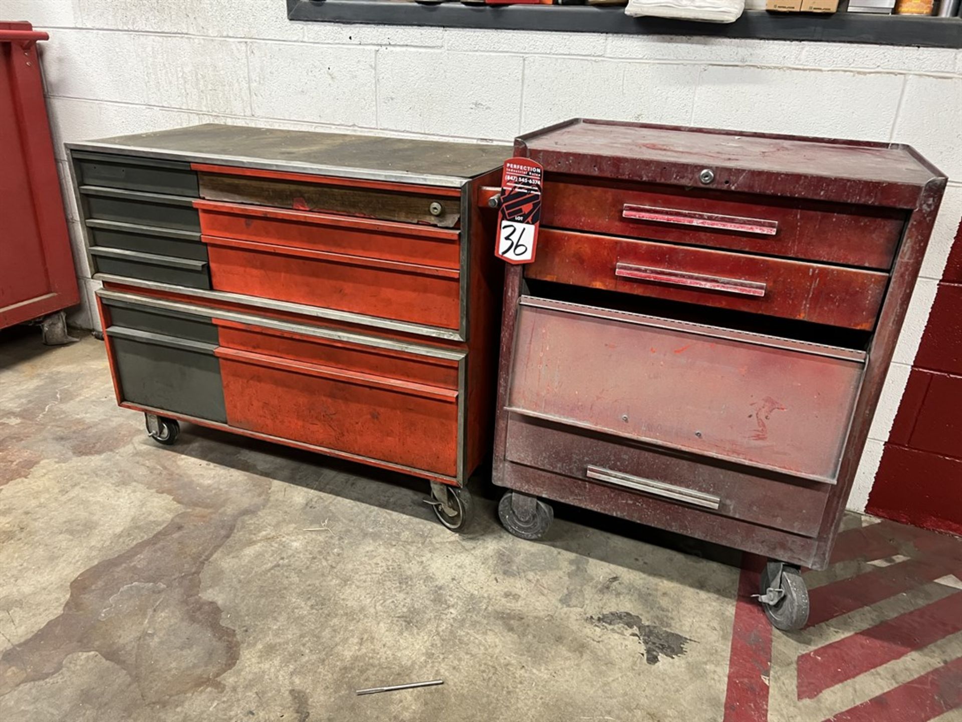 Lot of (2) Rolling Tool Chests