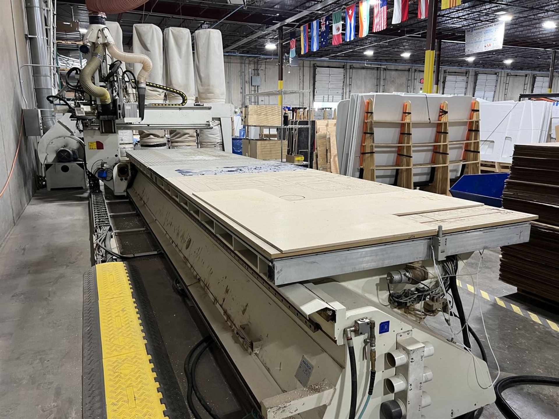 Scm Cnc Router Routech 240 2001 ROUTECH RECORD 240 CNC Router, s/n AA!/012018, 61” x 264” Capacity ...