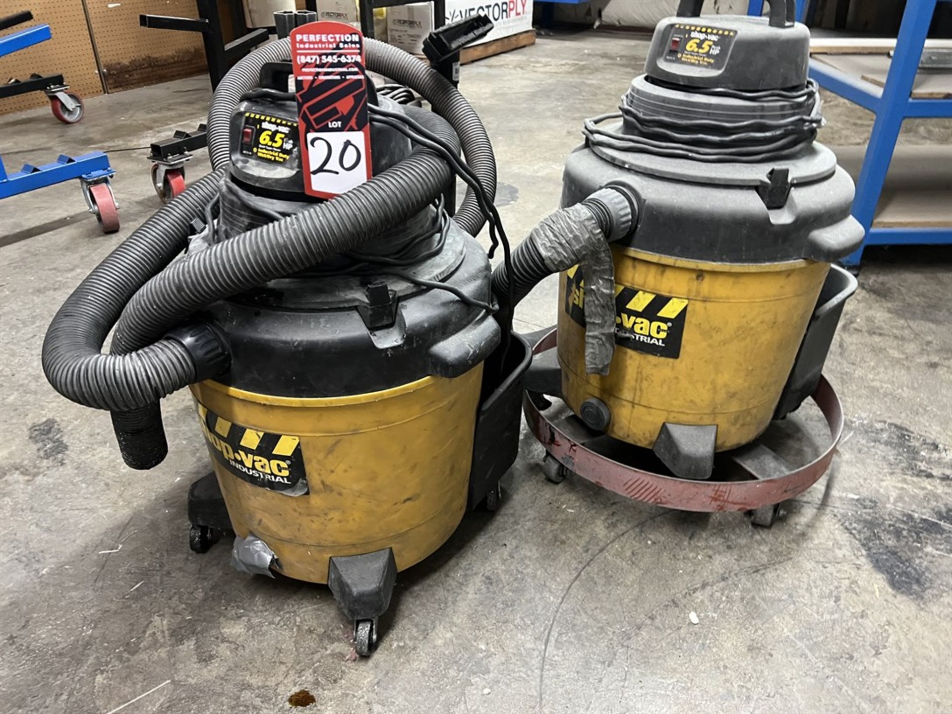 Lot Comprising (2) Shop Vacs and (1) Ridgid Industrial Vacuums - Image 2 of 3