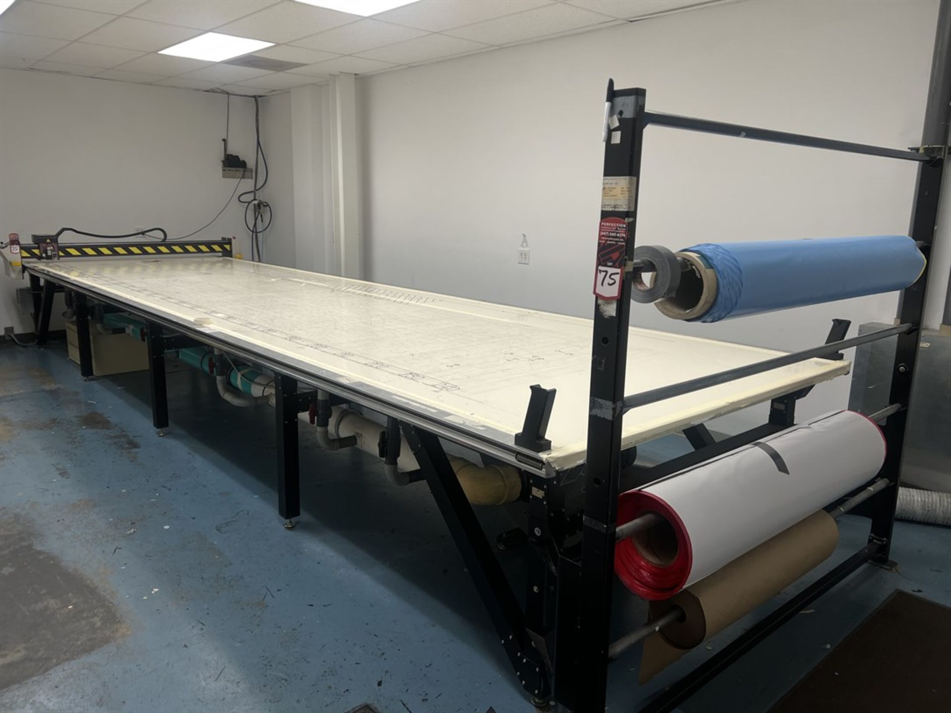 GERBER GGT DCS-2500 CNC Cutter, s/n NA, 6'10" x 24' Table, Cutting Edge Servo Drive Control,