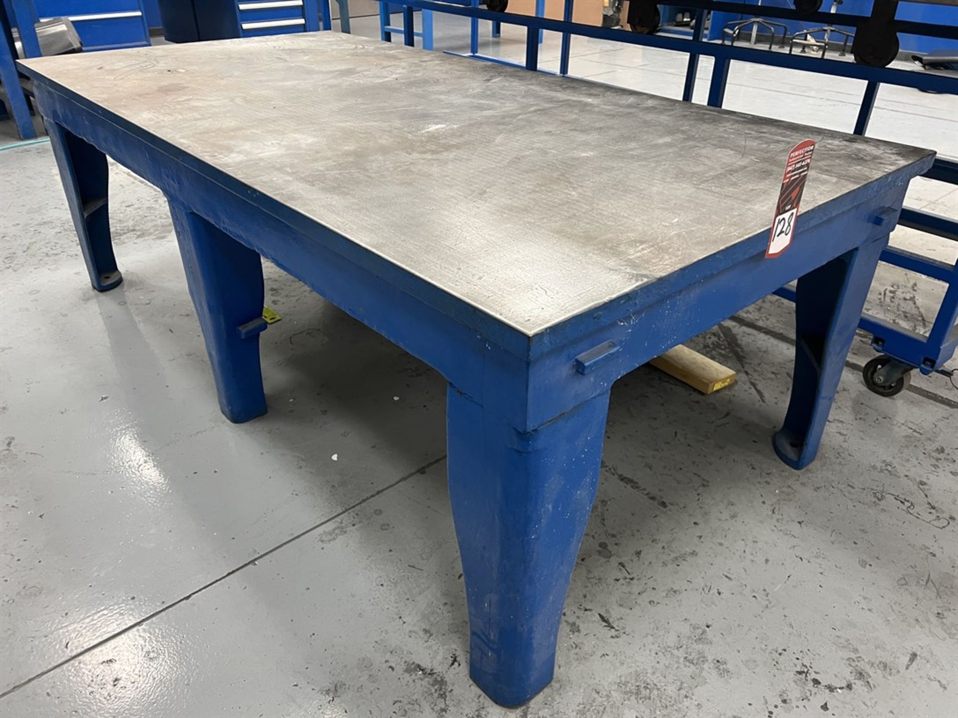 Steel Table, 4' x 8' x 1.5"