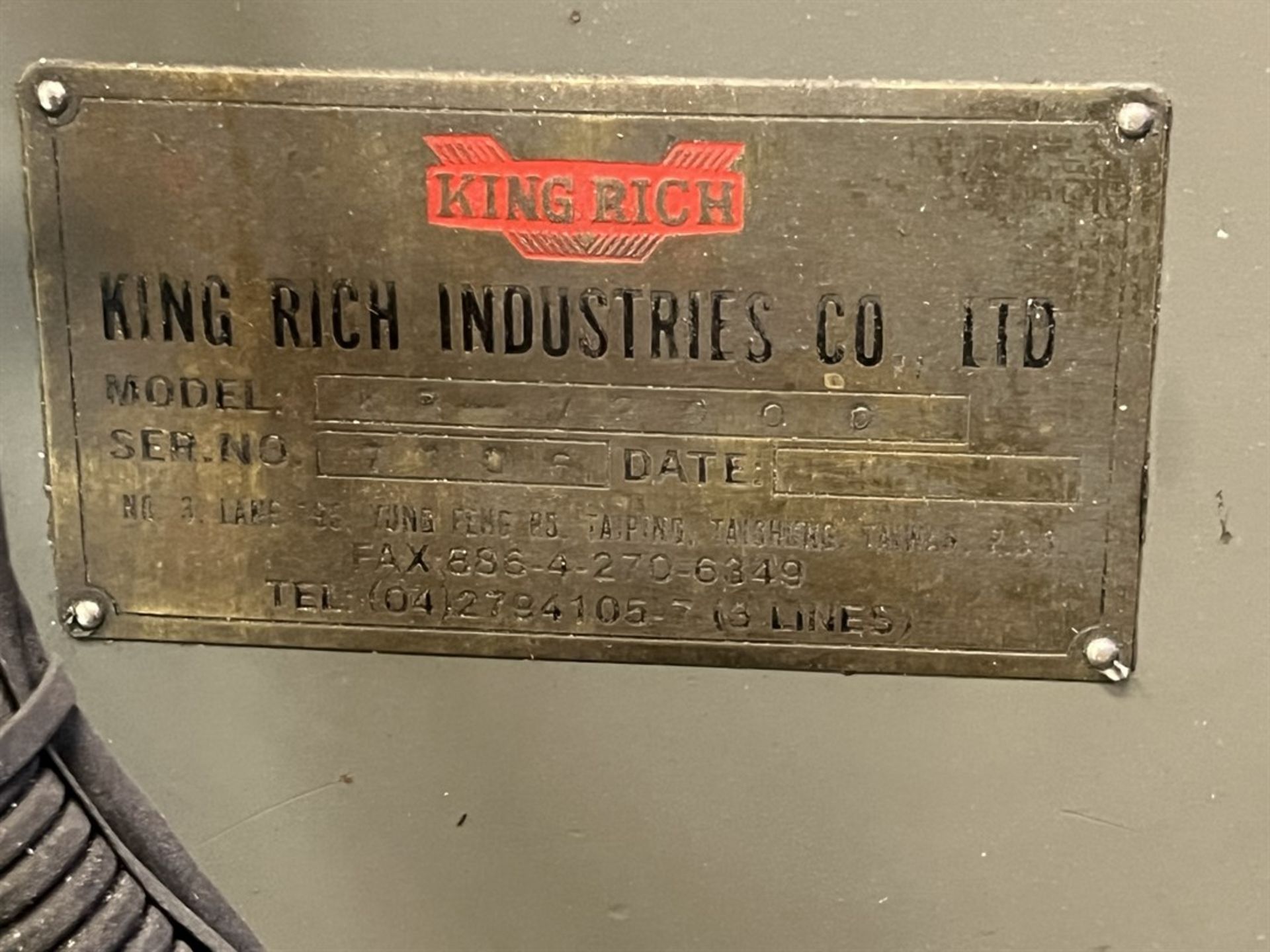 2004 KING RICH KPV2000 Milling Machine, s/n 7106, 10" x 50" Table, 60-4200 RPM, w/ PROTO TRAK - Image 7 of 7
