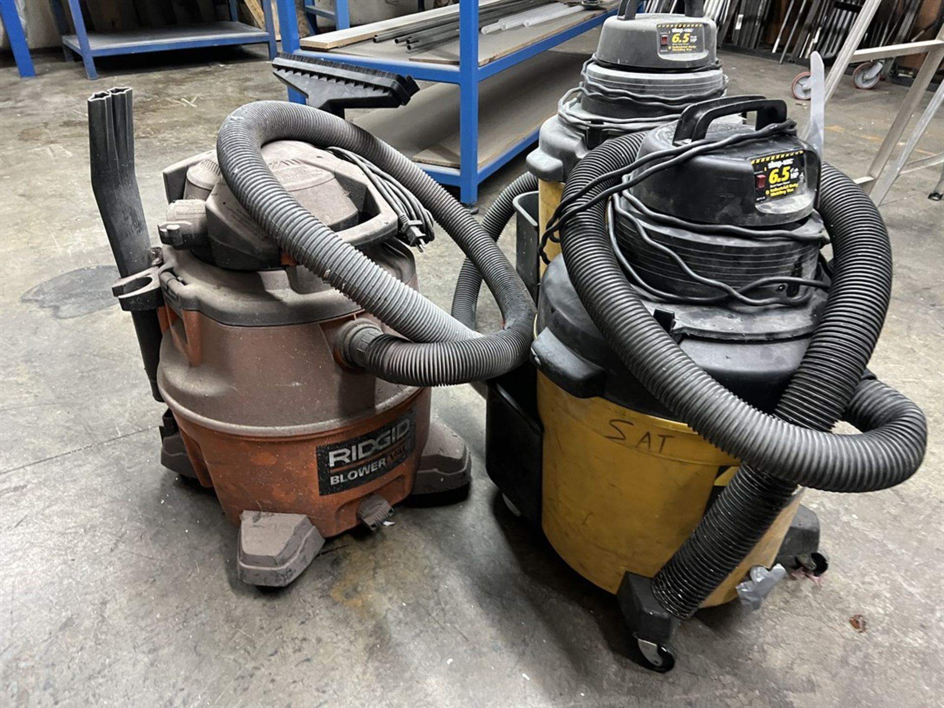 Lot Comprising (2) Shop Vacs and (1) Ridgid Industrial Vacuums - Image 3 of 3