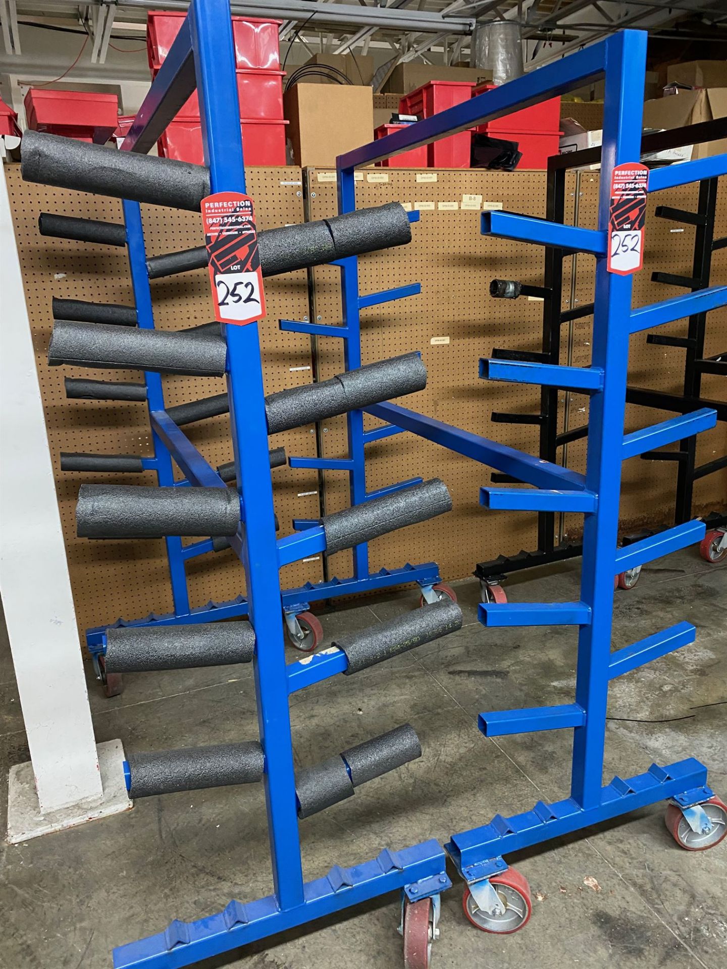 (2) Portable Pipe / Material racks 60 x 72 x 24"