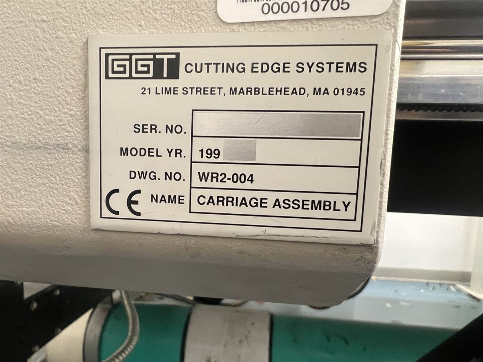 GERBER GGT DCS-2500 CNC Cutter, s/n NA, 6'10" x 24' Table, Cutting Edge Servo Drive Control, - Image 5 of 11