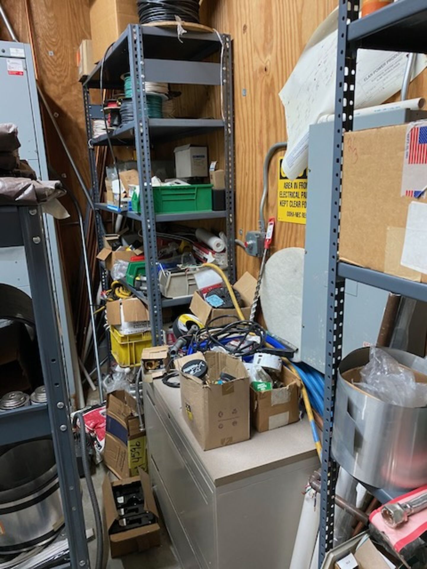 Maintenance Room Plumbing ,Electrical, Fittings ,hoses, portable rack, Pipes. - Image 6 of 9