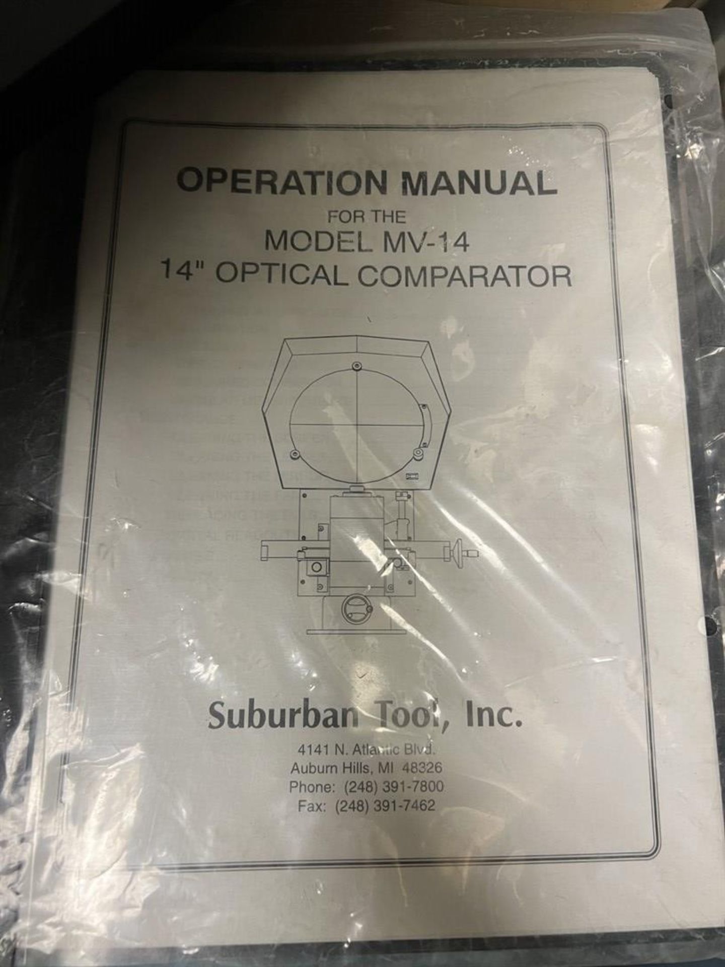 SUBURBAN TOOL MV-14 14" Optical Comparator, s/n 2403-0002M - Image 5 of 6