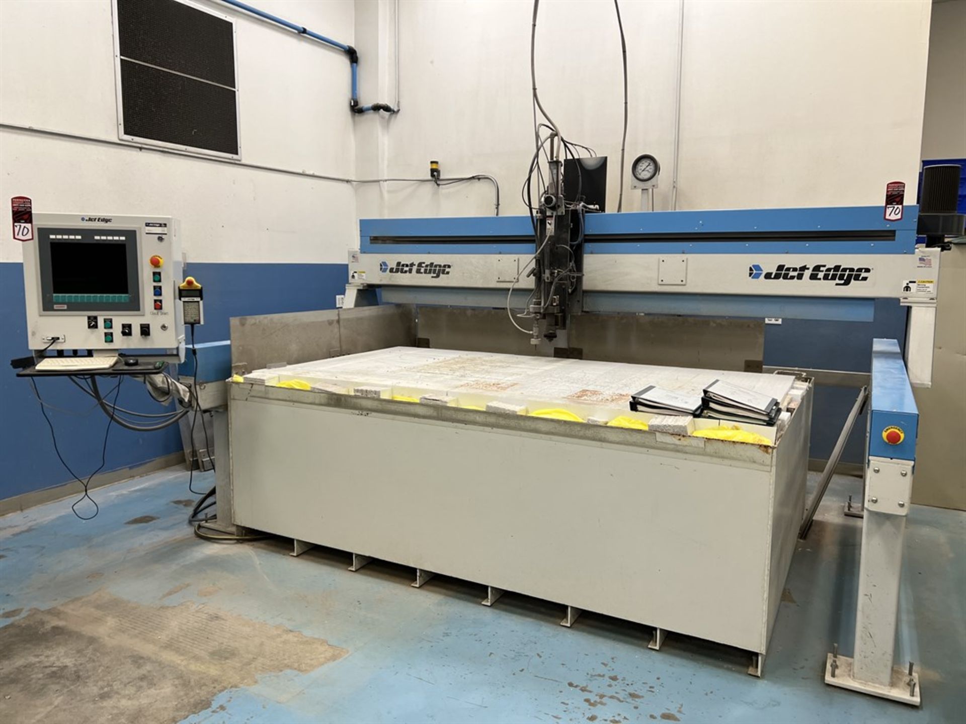 2016 JET EDGE 5X8 MR CNC Waterjet Cutting Machine, s/n 27657, w/ Aquavision Di 3-Axis CNC Control,