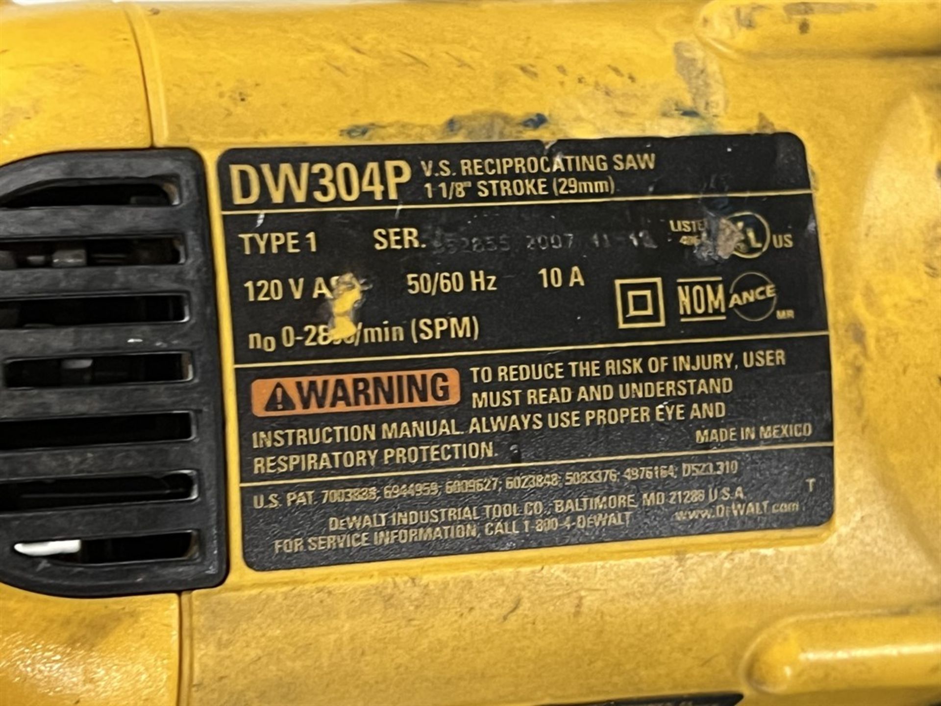 DEWALT DW304P VS Reciprocating Saw - Image 3 of 3