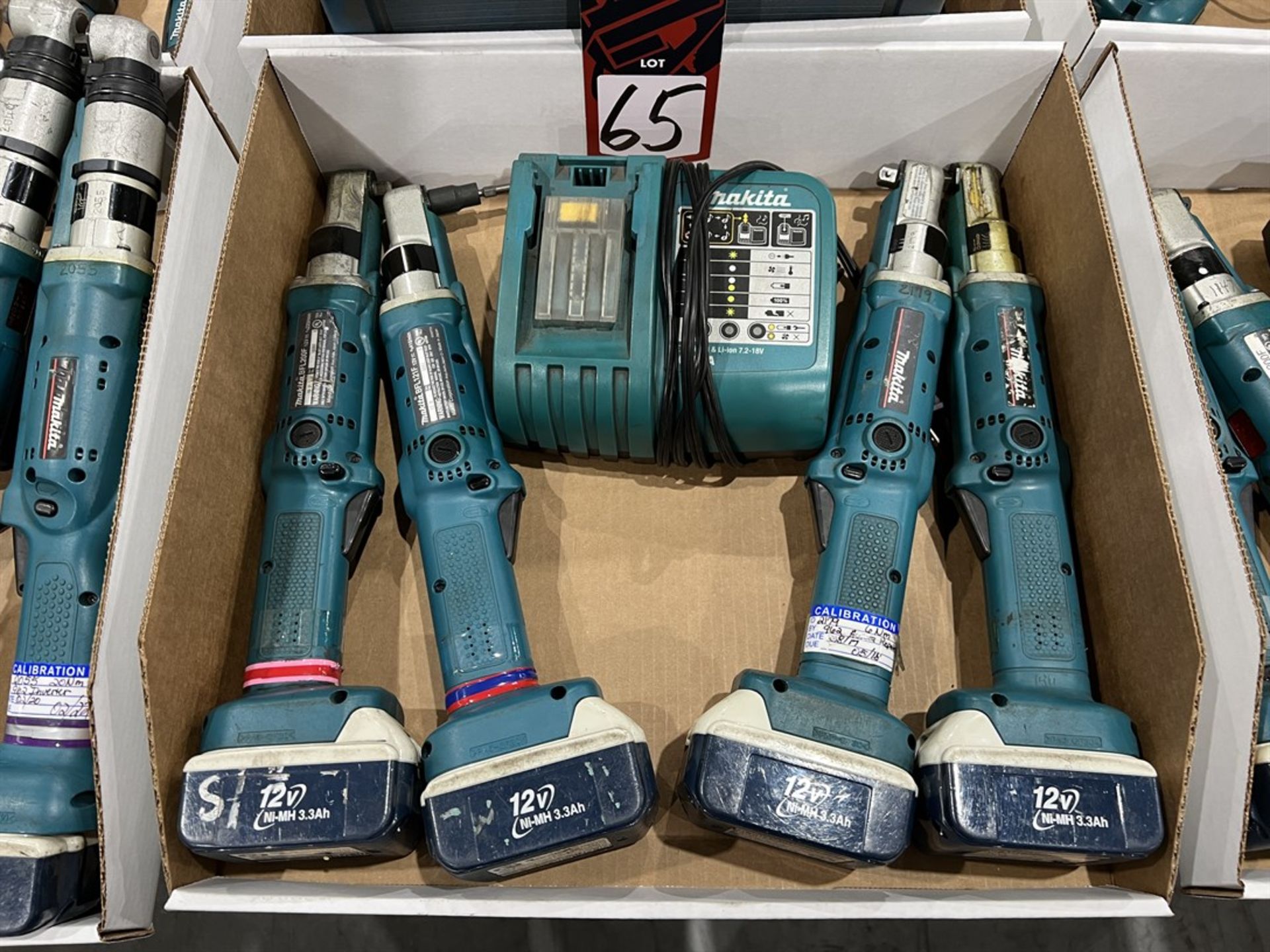 Lot of (4) MAKITA 3/8" Drive Cordless Impact Guns