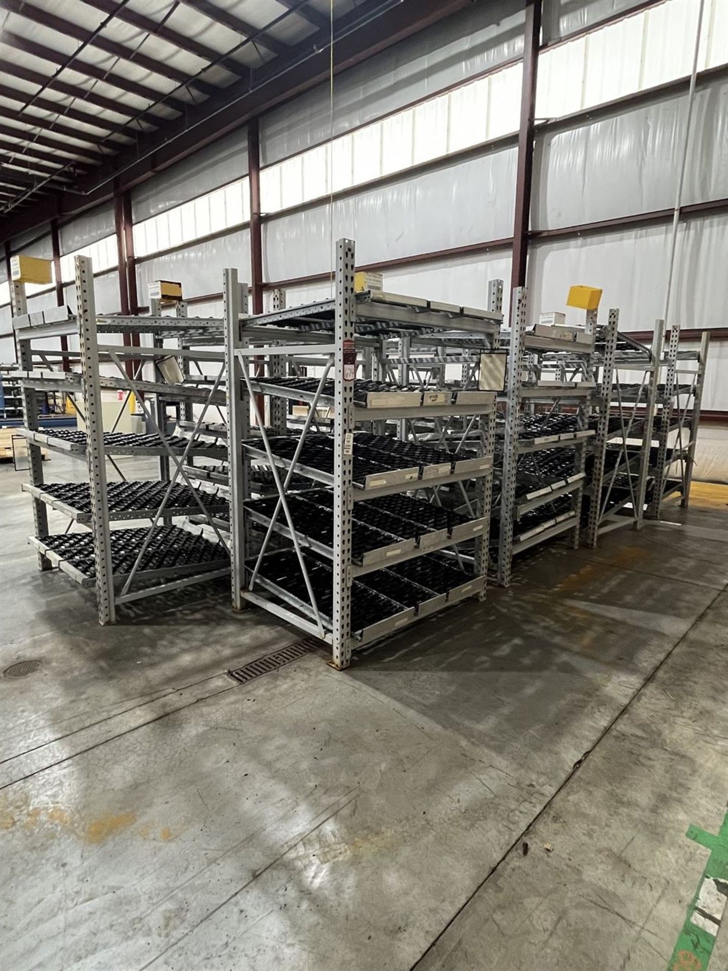 Lot of (9) Flow Racks