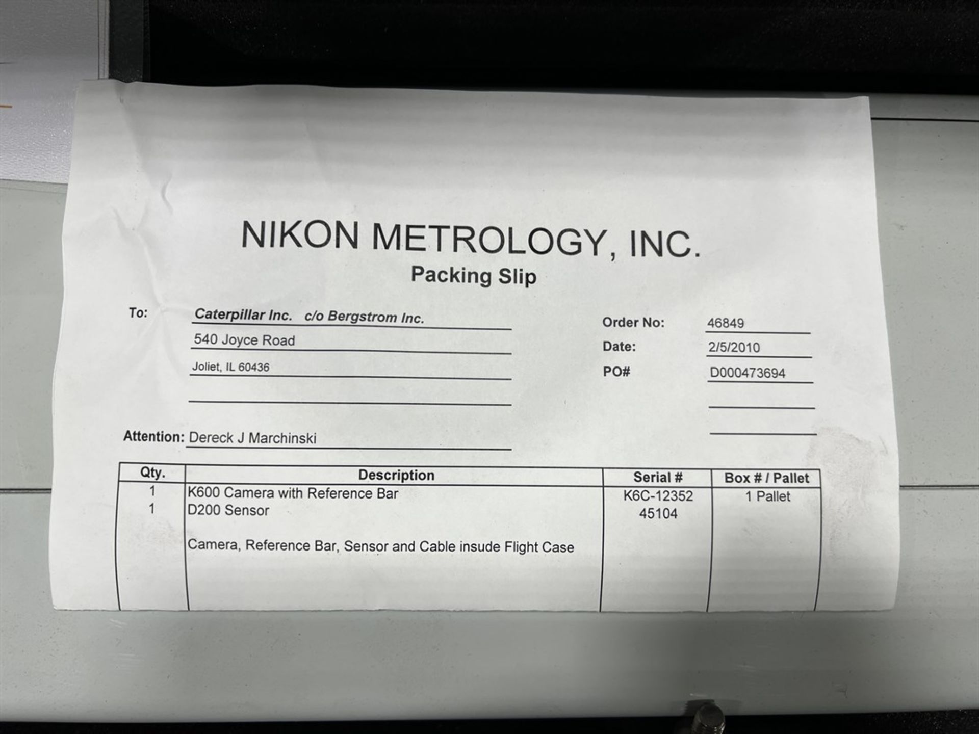 2008 METRIS / NIKON K600 Portable CMM Machine, s/n 04181, Dual K600 K-Reference LED Bar, Camera 4-St - Image 5 of 14