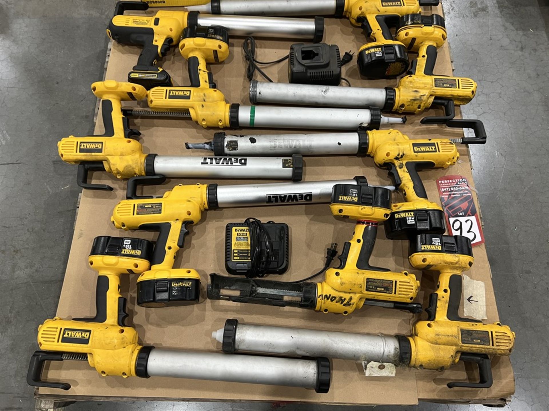 Lot of Assorted DEWALT 18/20V Cordless Adhesive Guns - Image 2 of 2