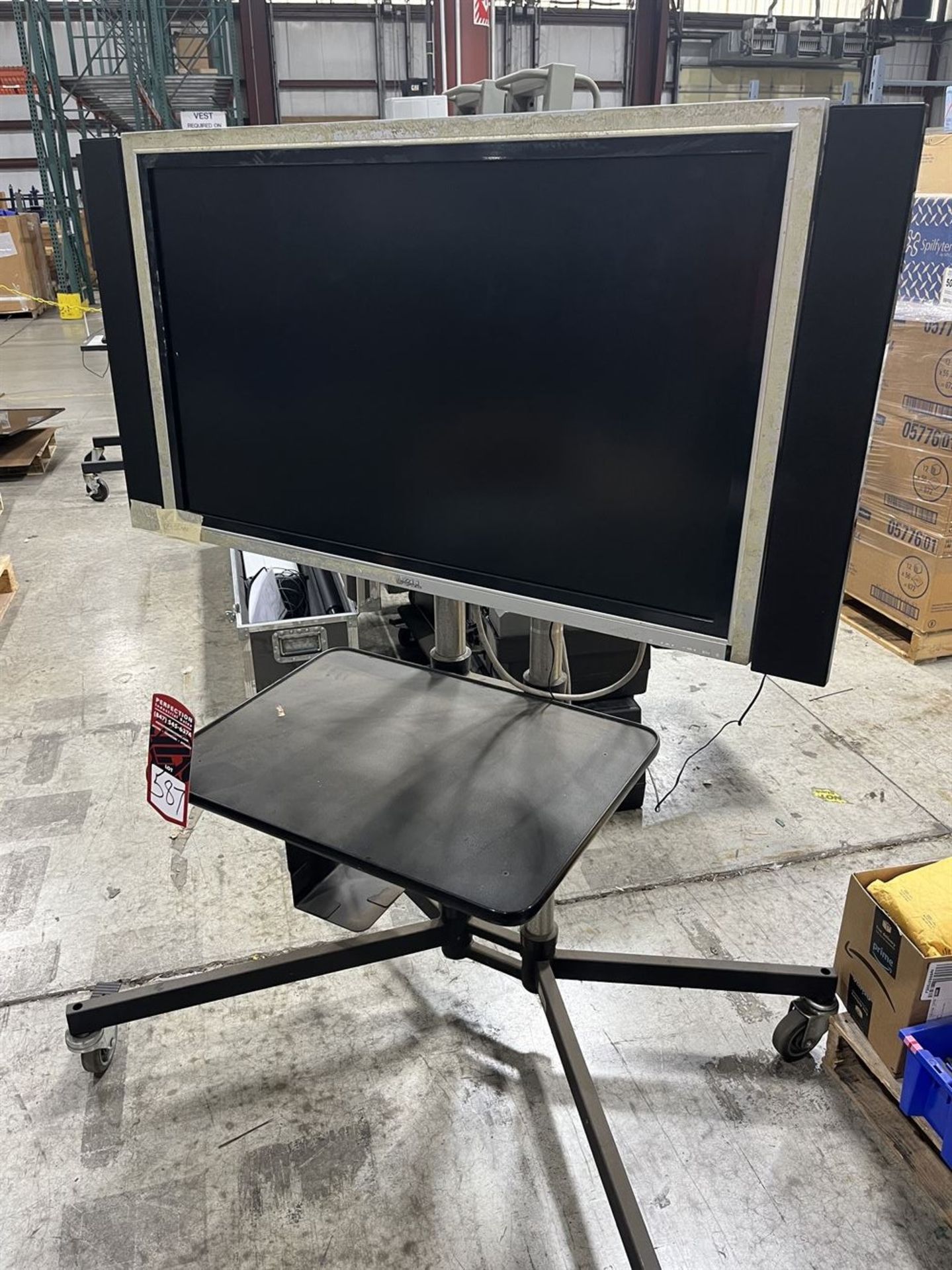 Bell Flat Screen TV 37" On Rolling Stand