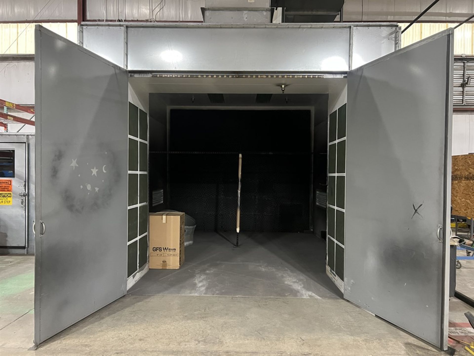 2010 GLOBAL FINISHING SOLUTIONS CDG-1412PSB-18-S-IC Cross draft Paint Booth, s/n U9698A, 10' x 10' - Image 3 of 10