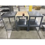 Lot of (3) Heavy Duty Steel Tables 24" X 36"