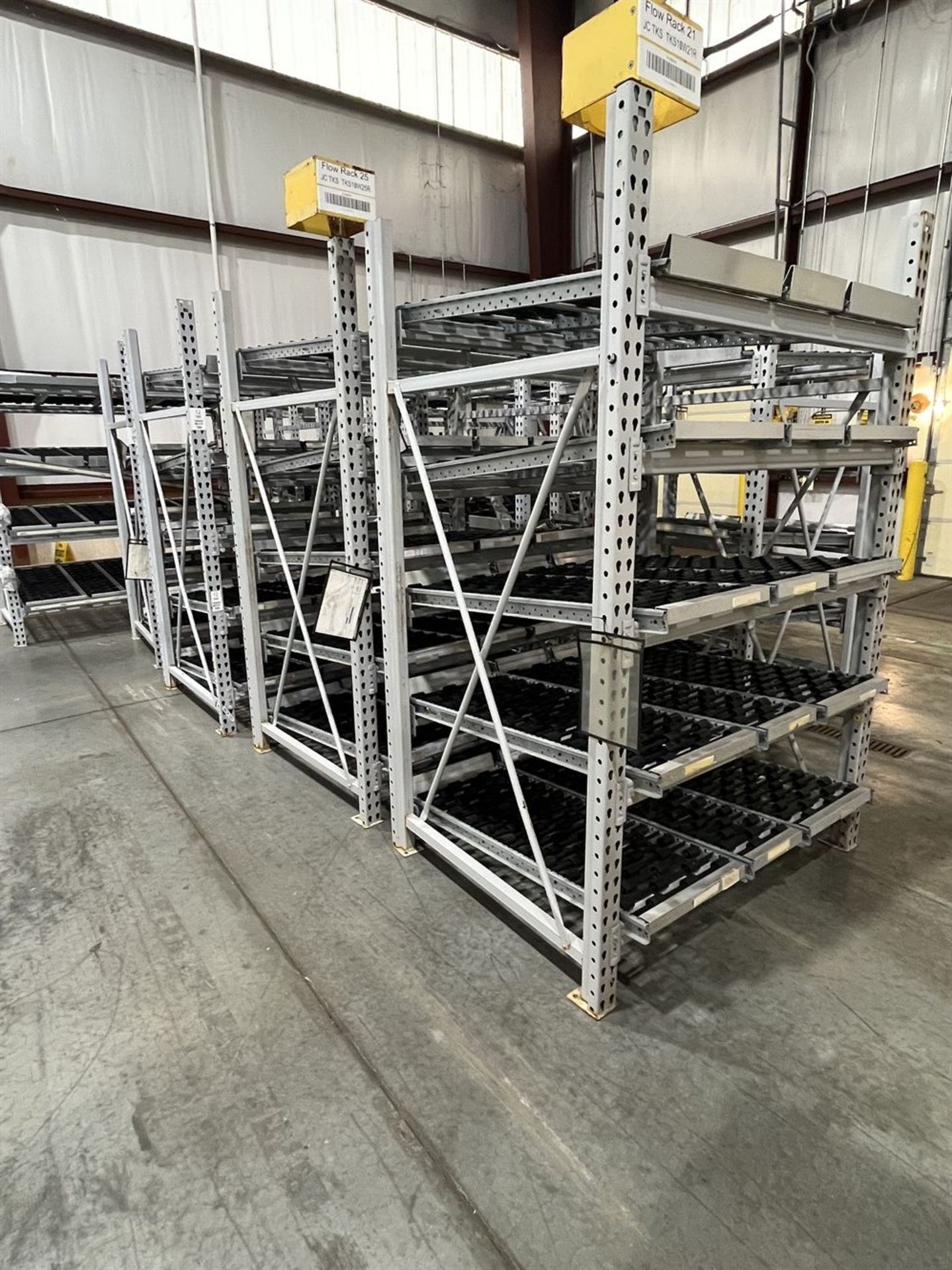 Lot of (9) Flow Racks - Image 2 of 2