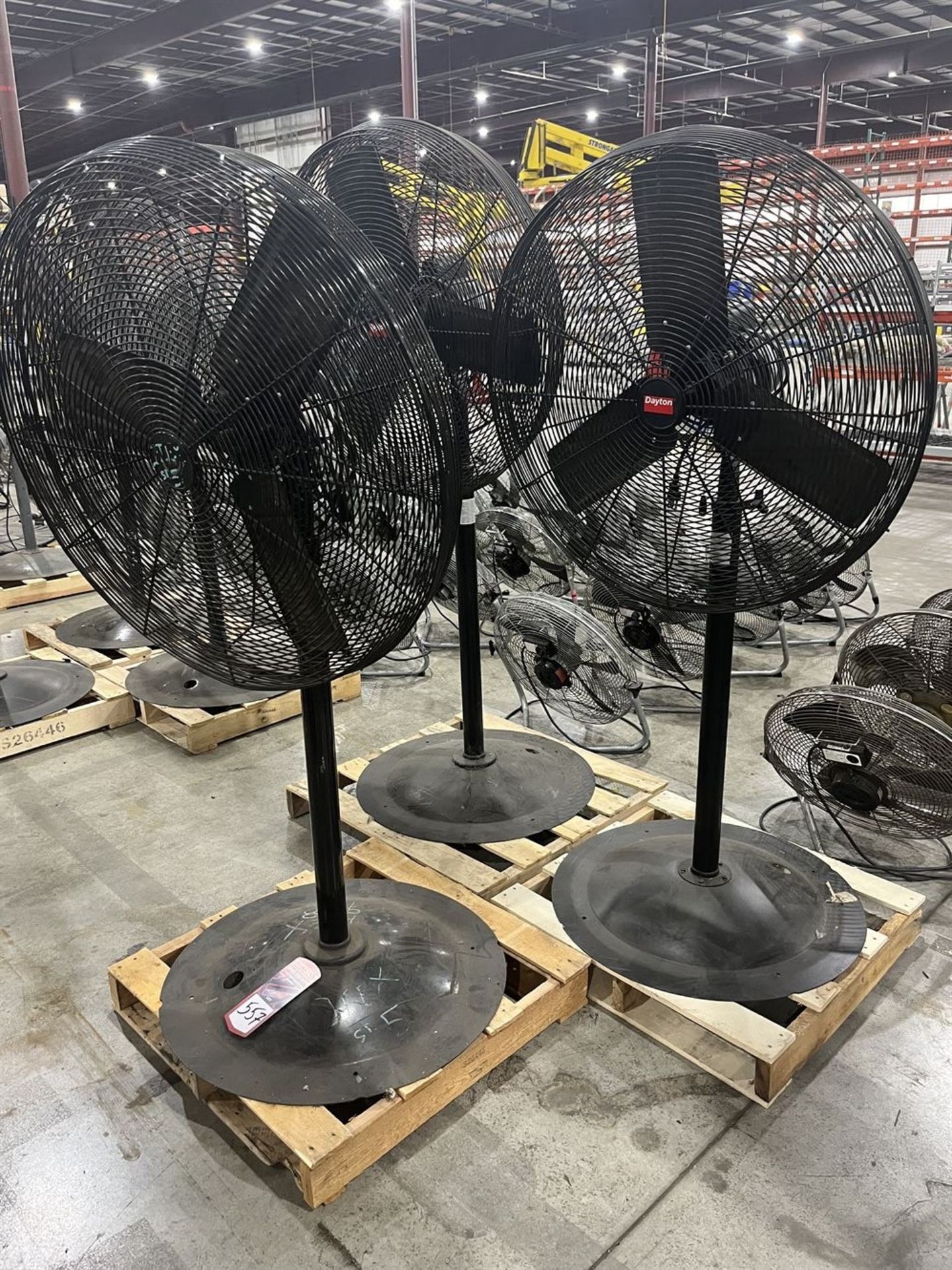 Lot of (3) Dayton Pedestal Fans