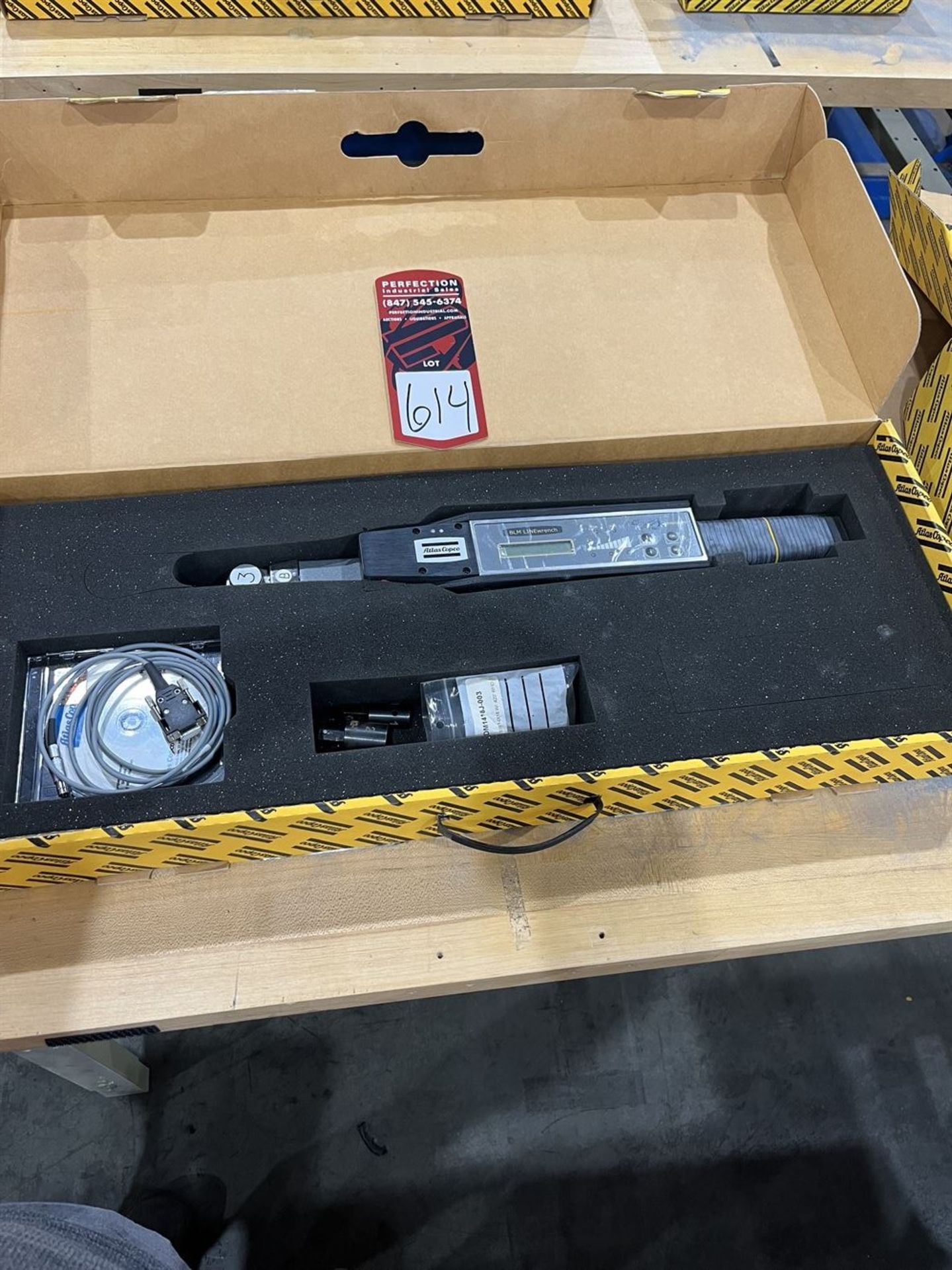 Atlas Copco BLM Electric Line Wrench w/Charger Model #-LINE WPB 70-13 Capacity 70 Nm