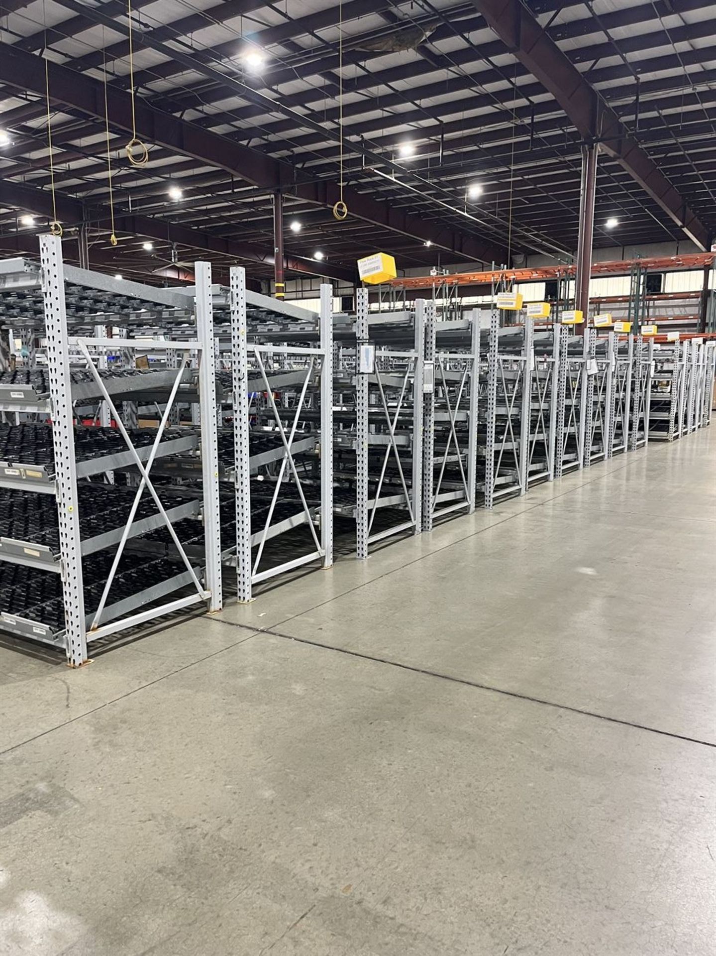 Lot of (10) Flow Racks 7' X 42" x 7'