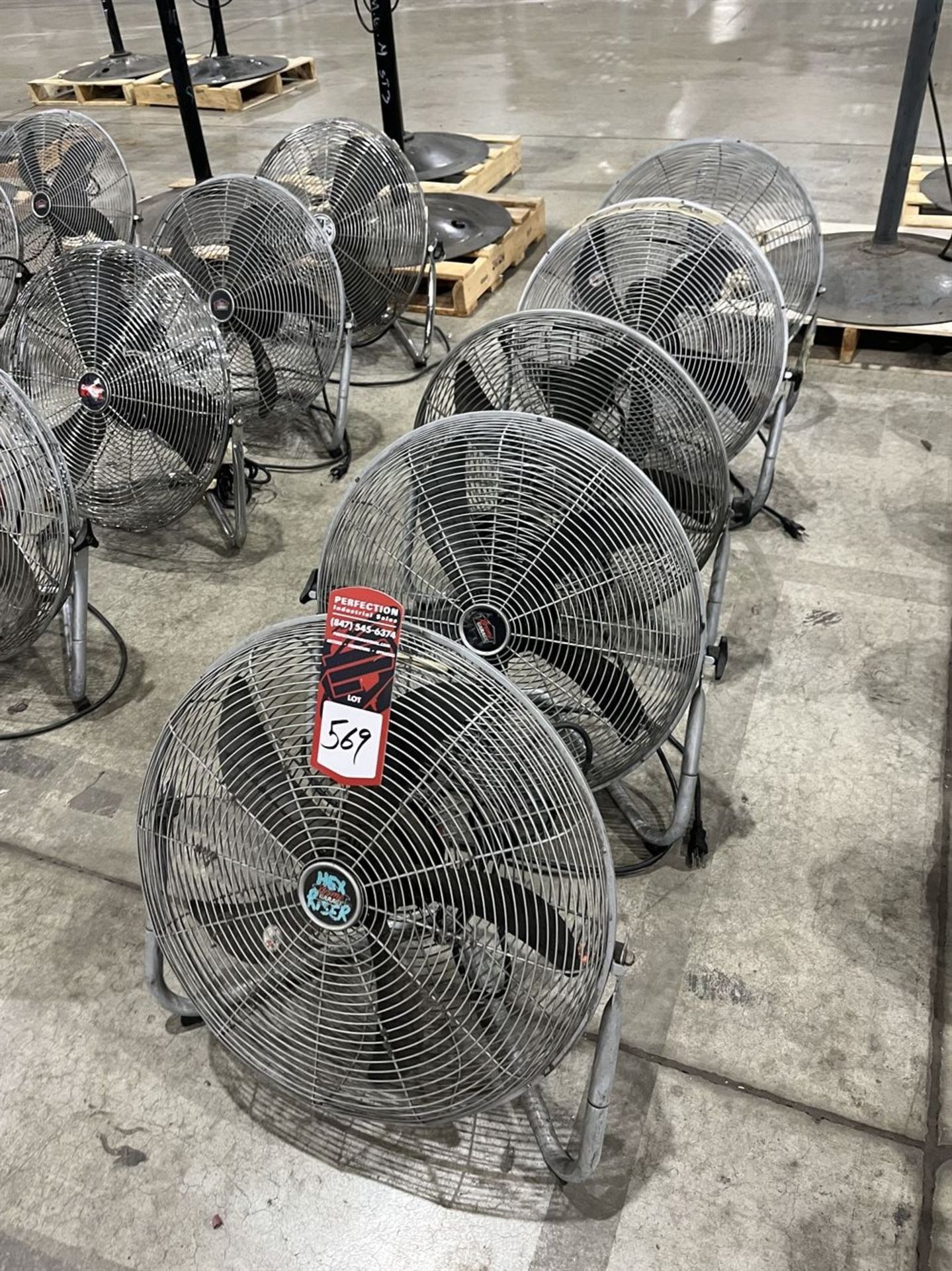 Lot of (5) Assorted Fans