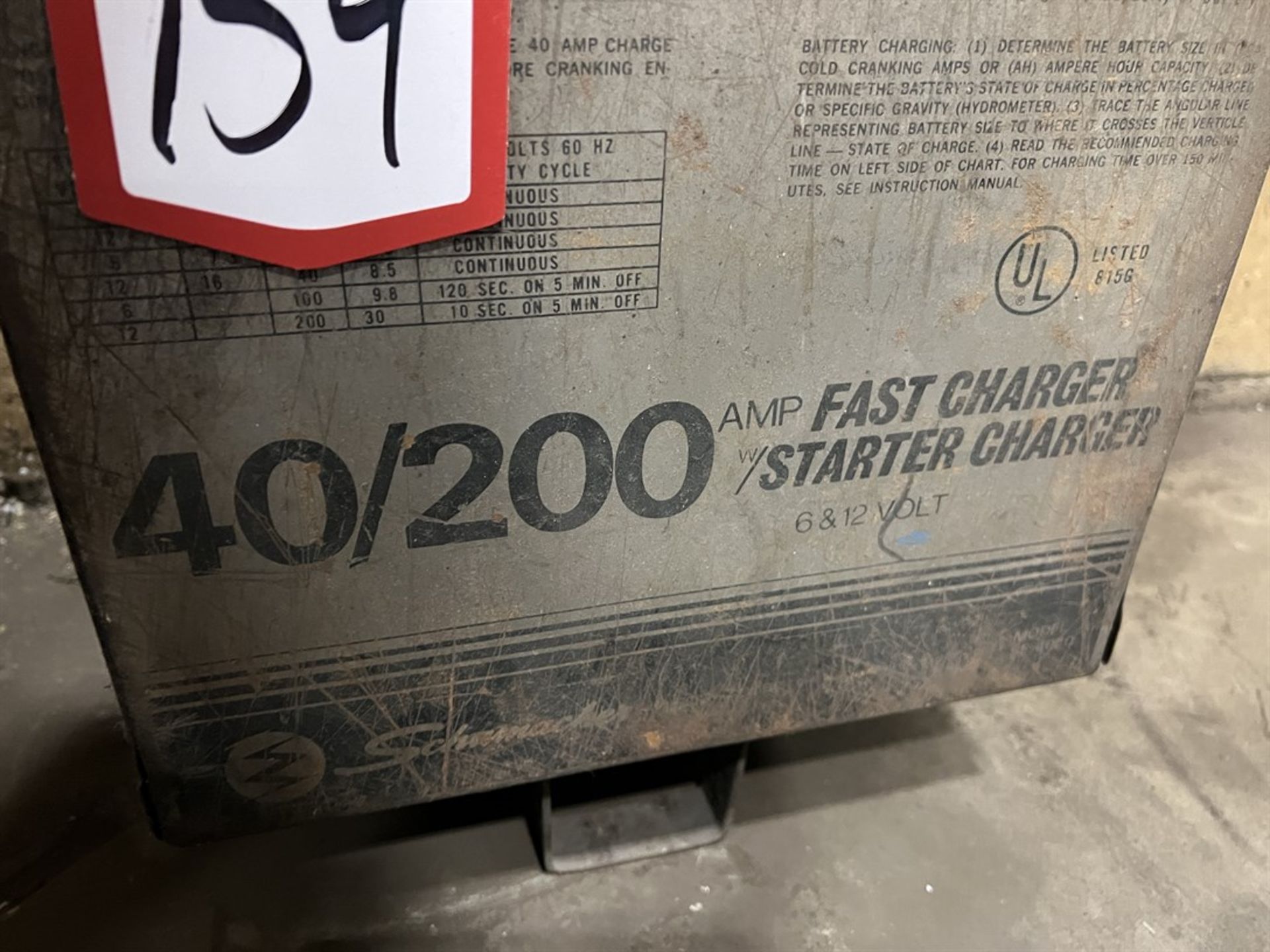 SCHUMACHER 40/200 Fast Charger Starter Charger - Image 3 of 3