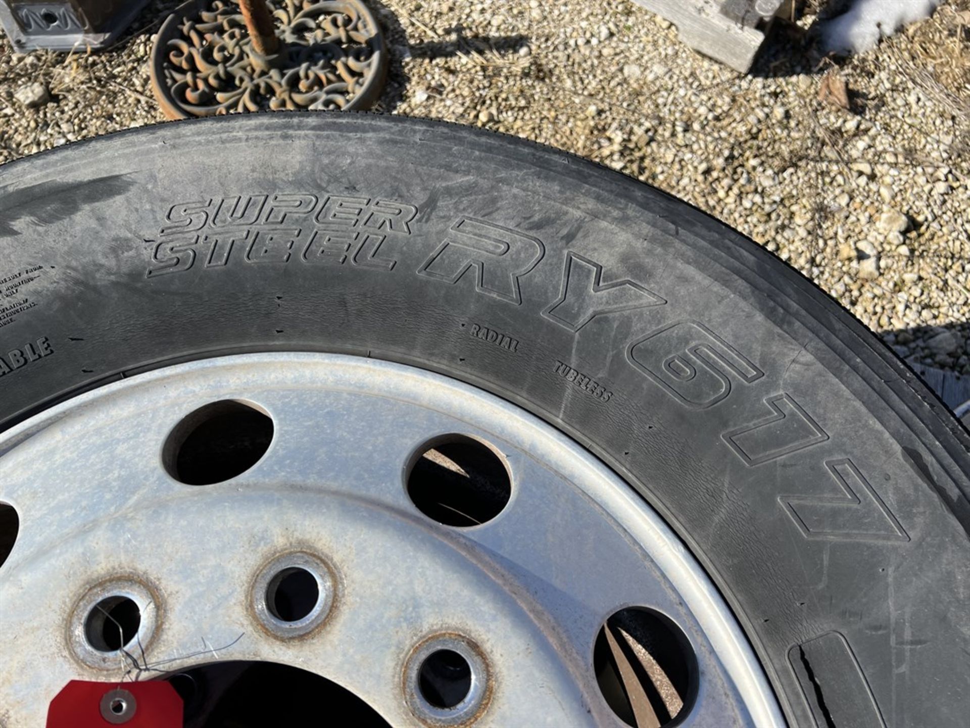 Lot of (2) 11R22.5 Truck Tire w/ Rim - Image 5 of 6