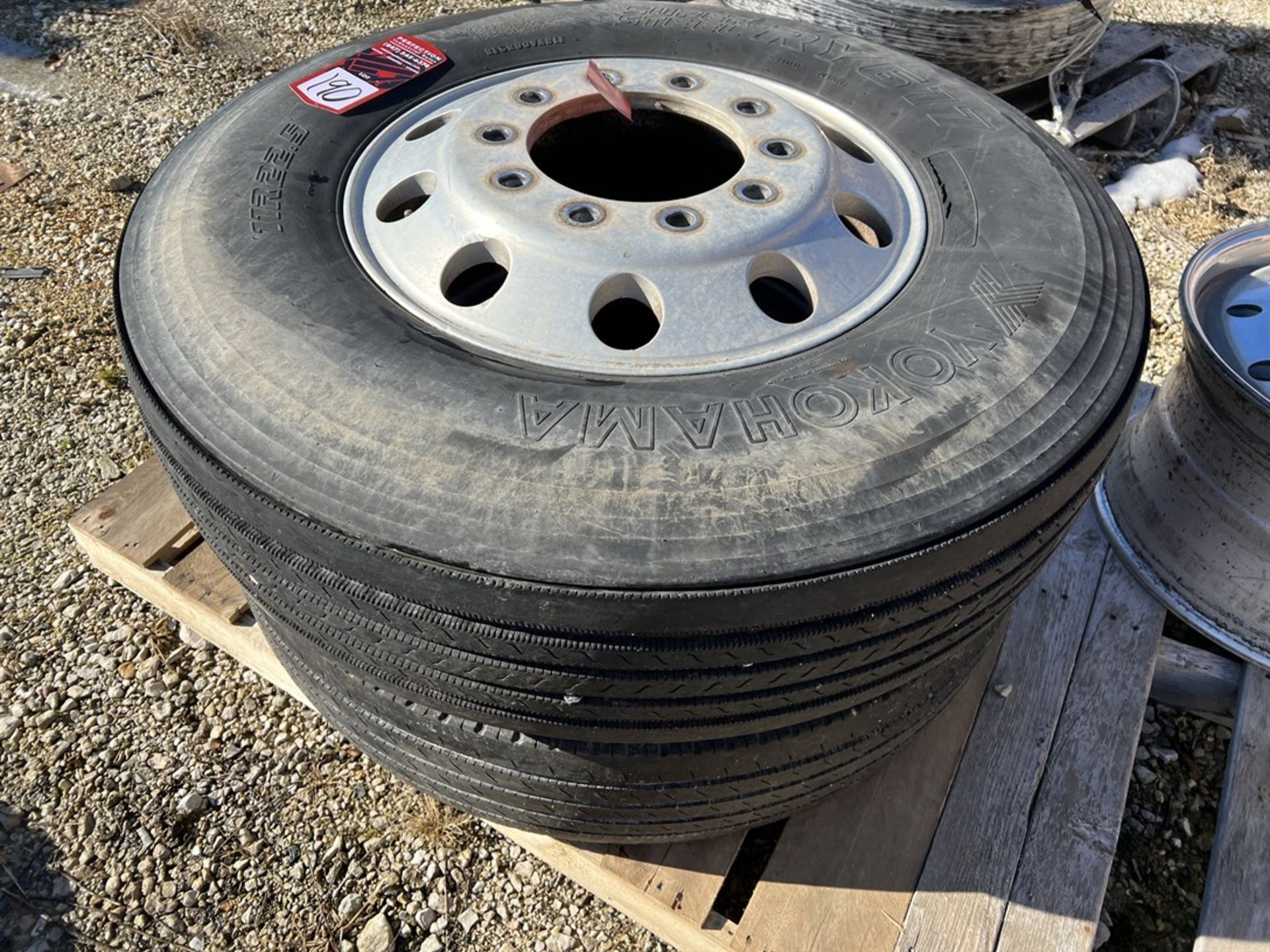 Lot of (2) 11R22.5 Truck Tire w/ Rim