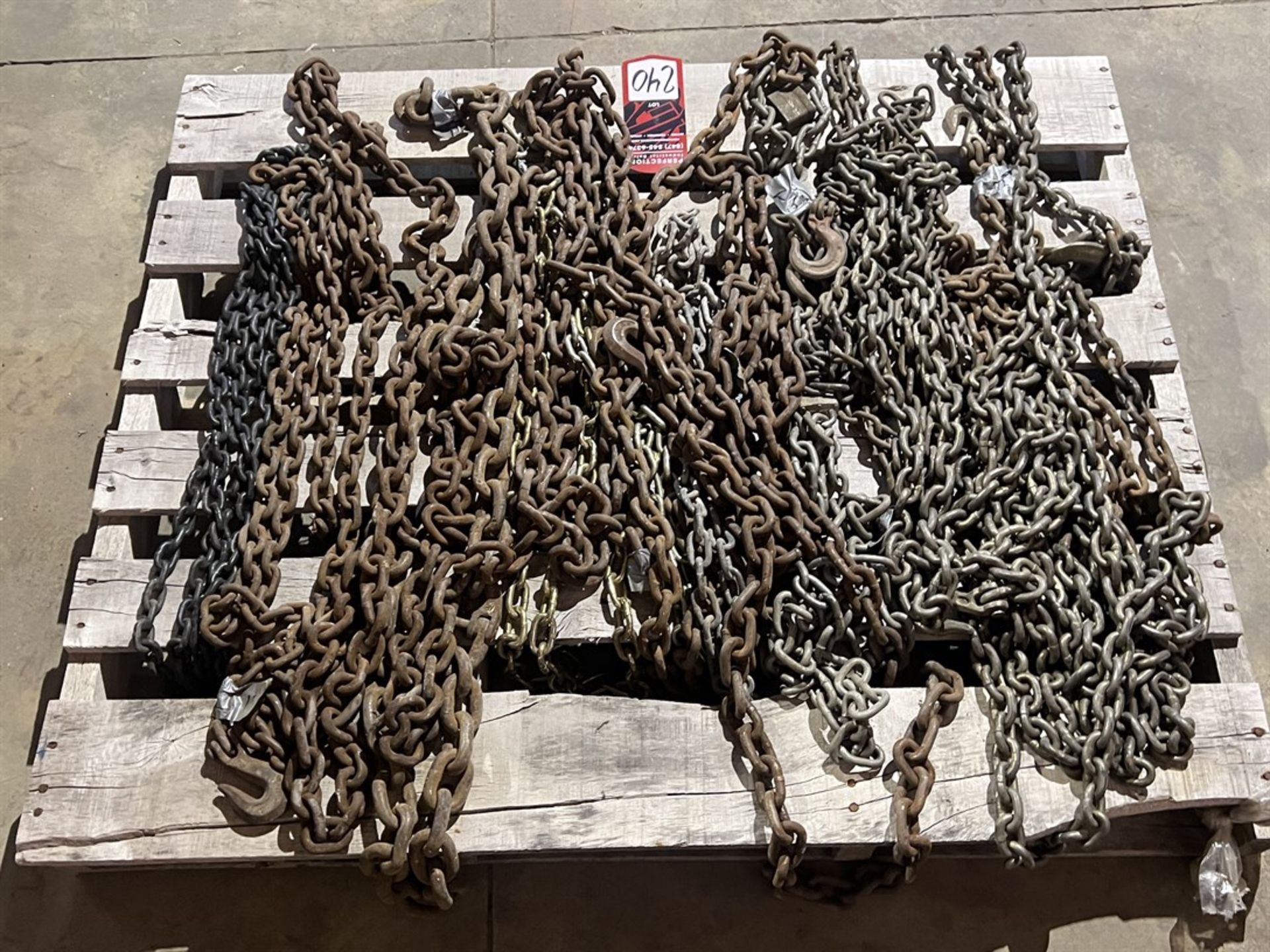 Lot of Assorted Lifting Chain, (Location 1020 61st Drive, Union Grove, WI 23182) - Image 2 of 2