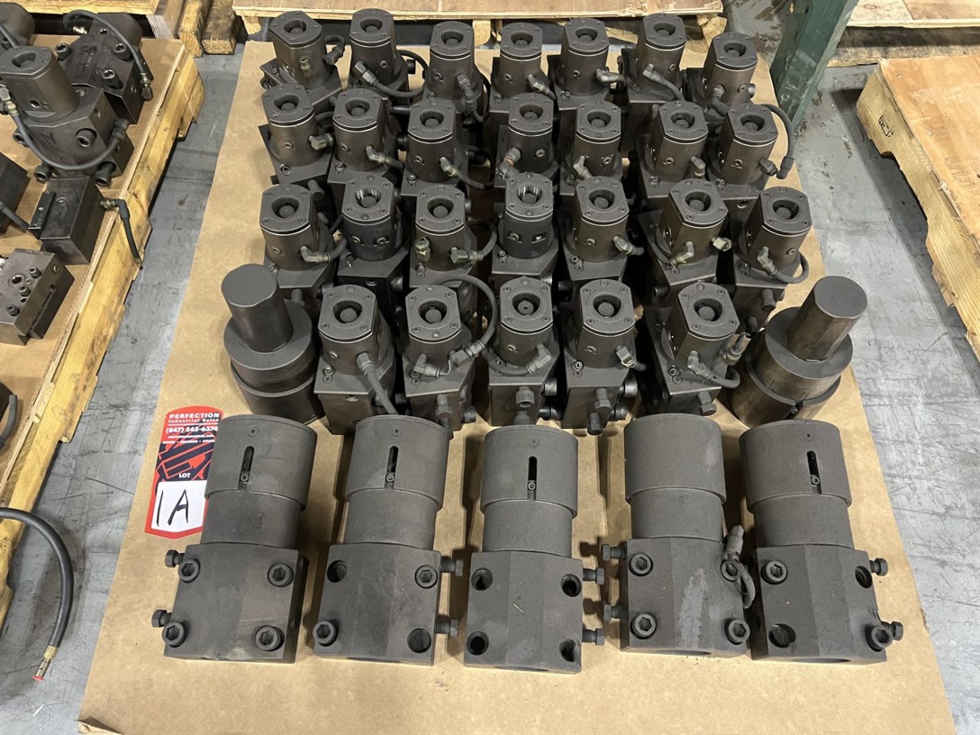 Lot of OKUMA LU-45 Tooling Including Turret Tool Holders and Capto C5 Adaptor Tooling