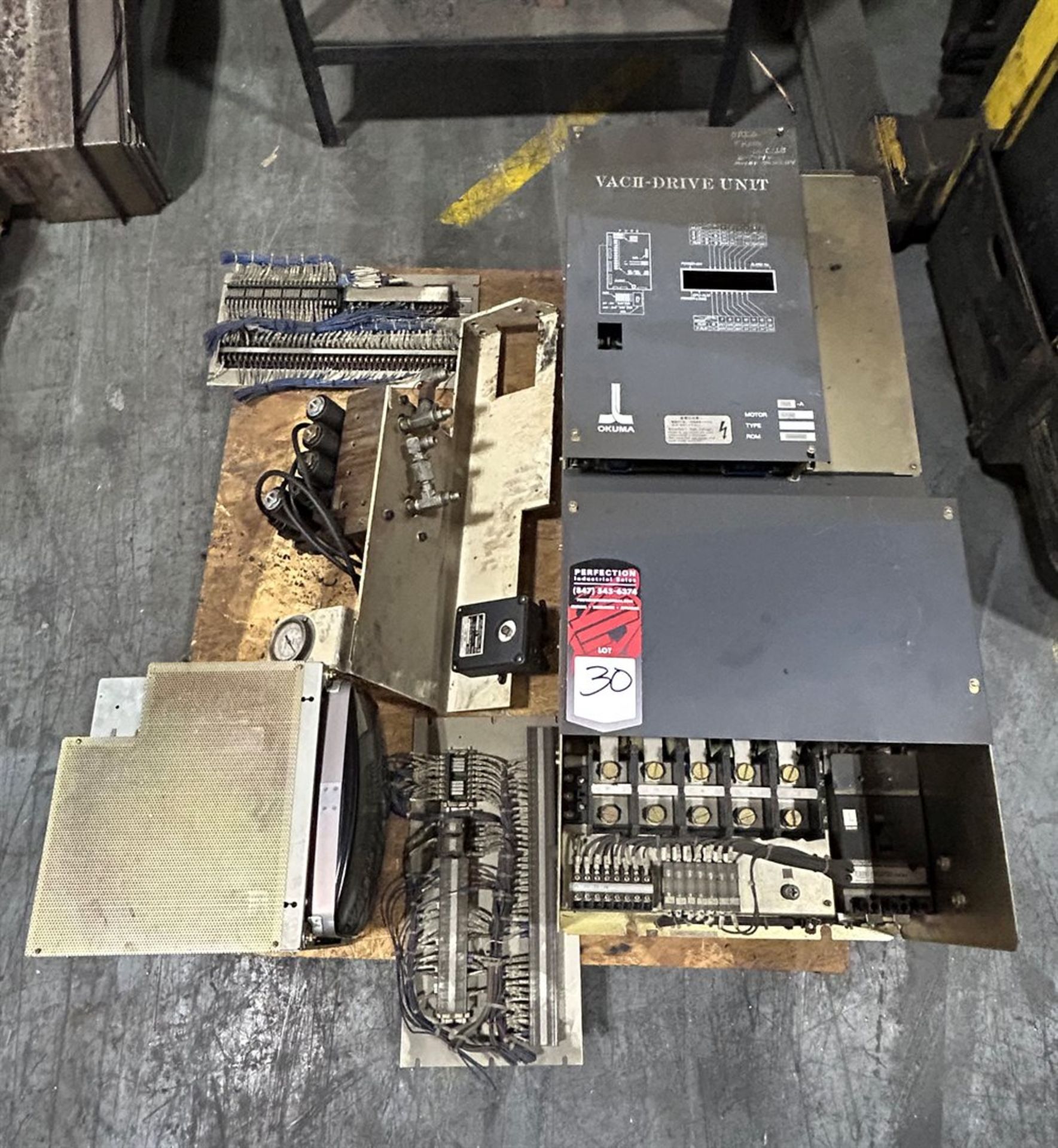 Spindle Drive and Spare Components For OKUMA LU45 (Note: CRT Monitor Not Included)